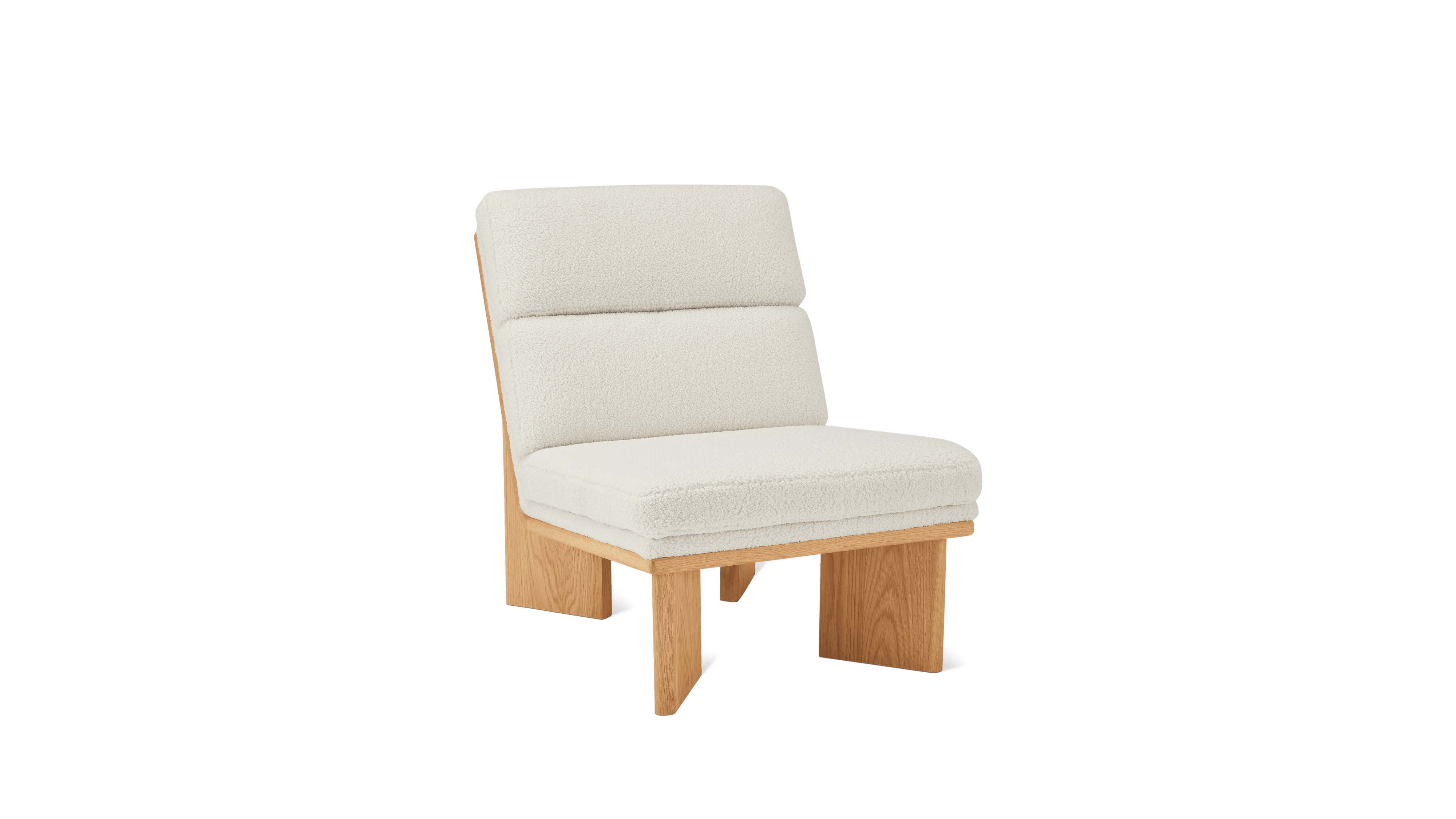 Frame Lounge Chair, Oak, Shearling - Image 1