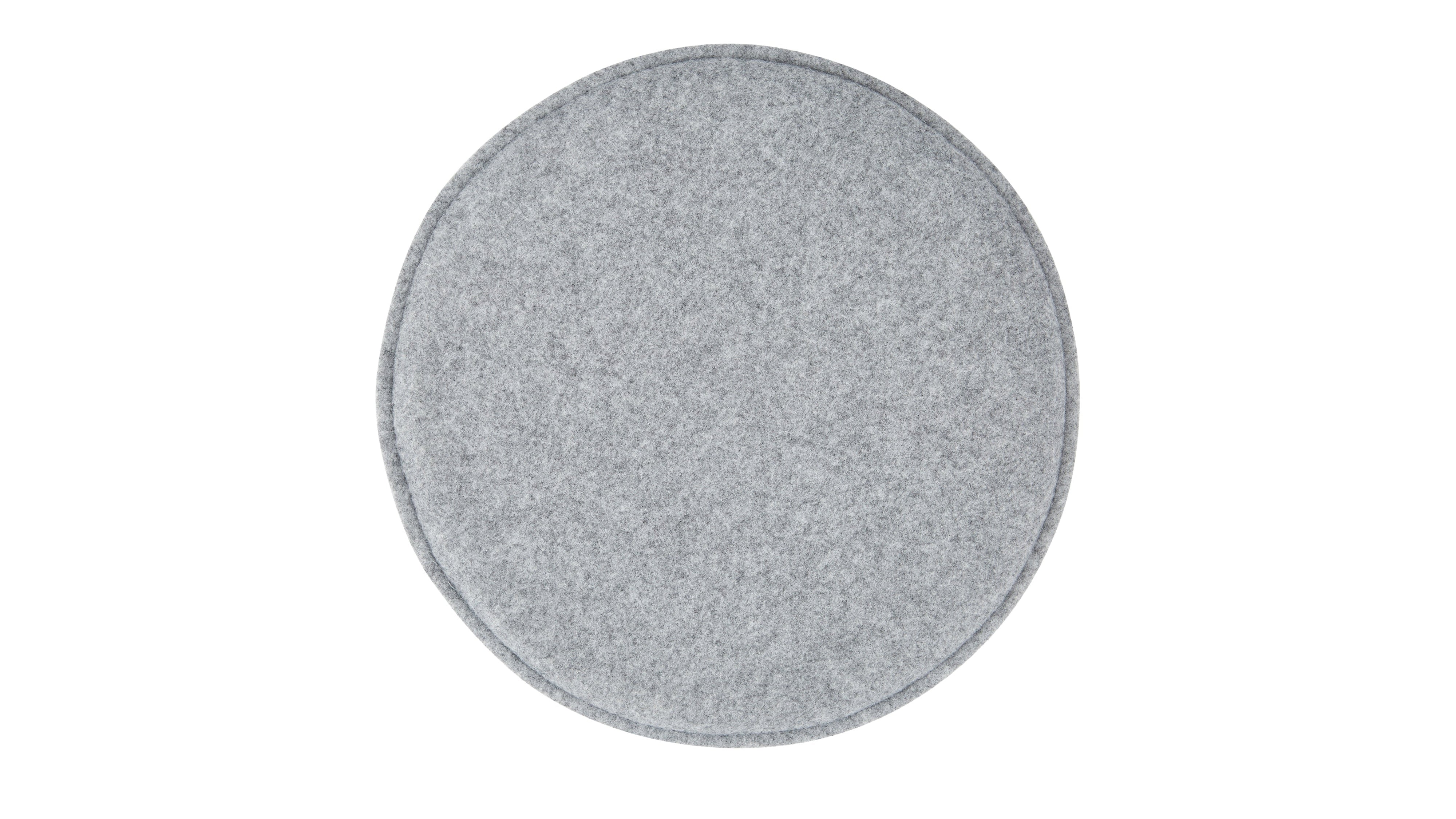 Round Seat Cushion, Grey Felt