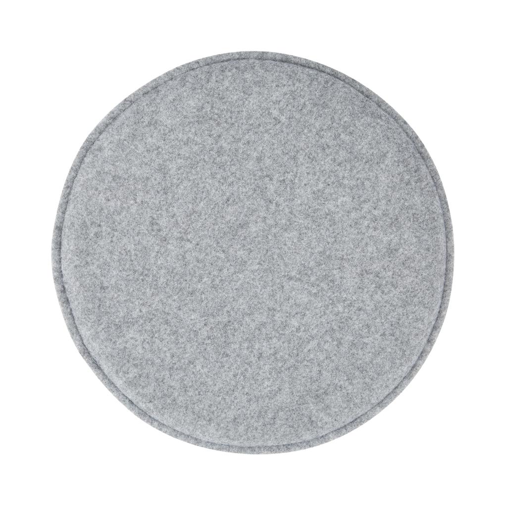 Round Seat Cushion, Grey Felt