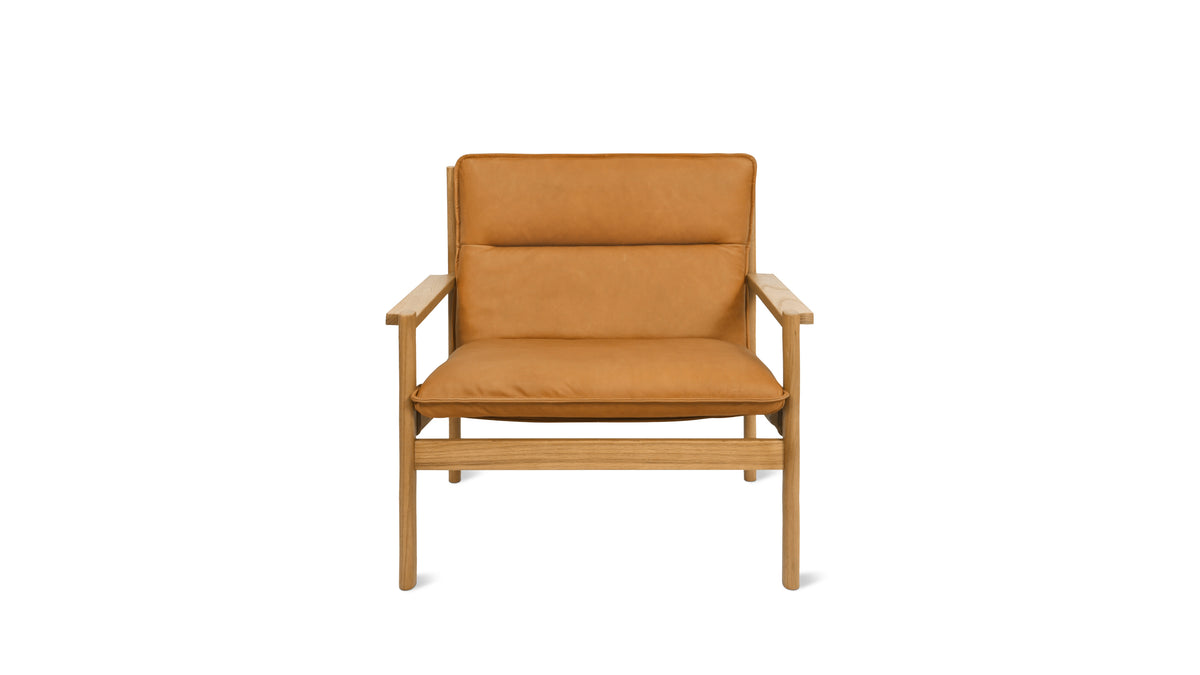 After Hours Lounge Chair, Oak, Golden Tan