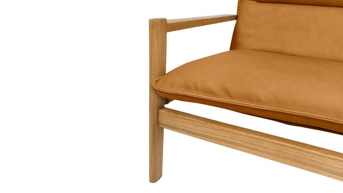 After Hours Lounge Chair, Oak, Golden Tan