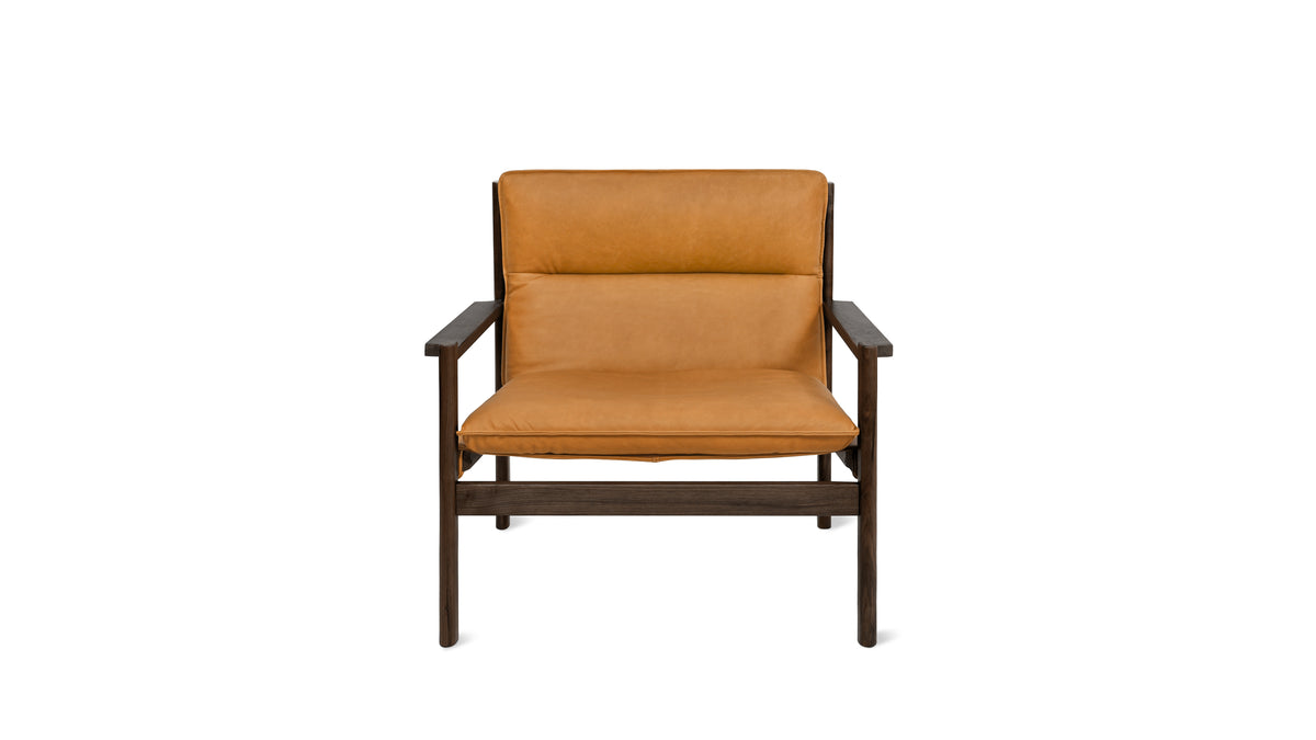 After Hours Lounge Chair, Walnut, Golden Tan