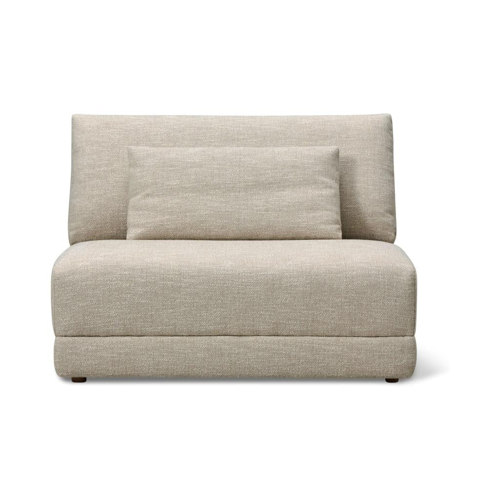 Wind Down Armless Chair, Flax