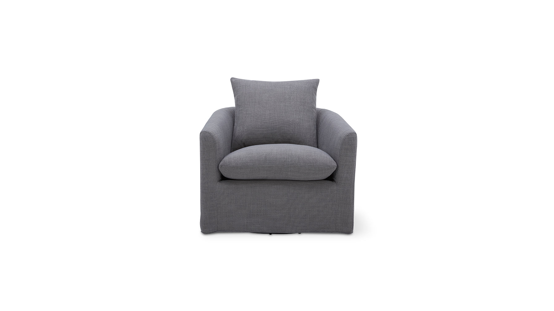 Sink In Swivel Lounge Chair, Slate
