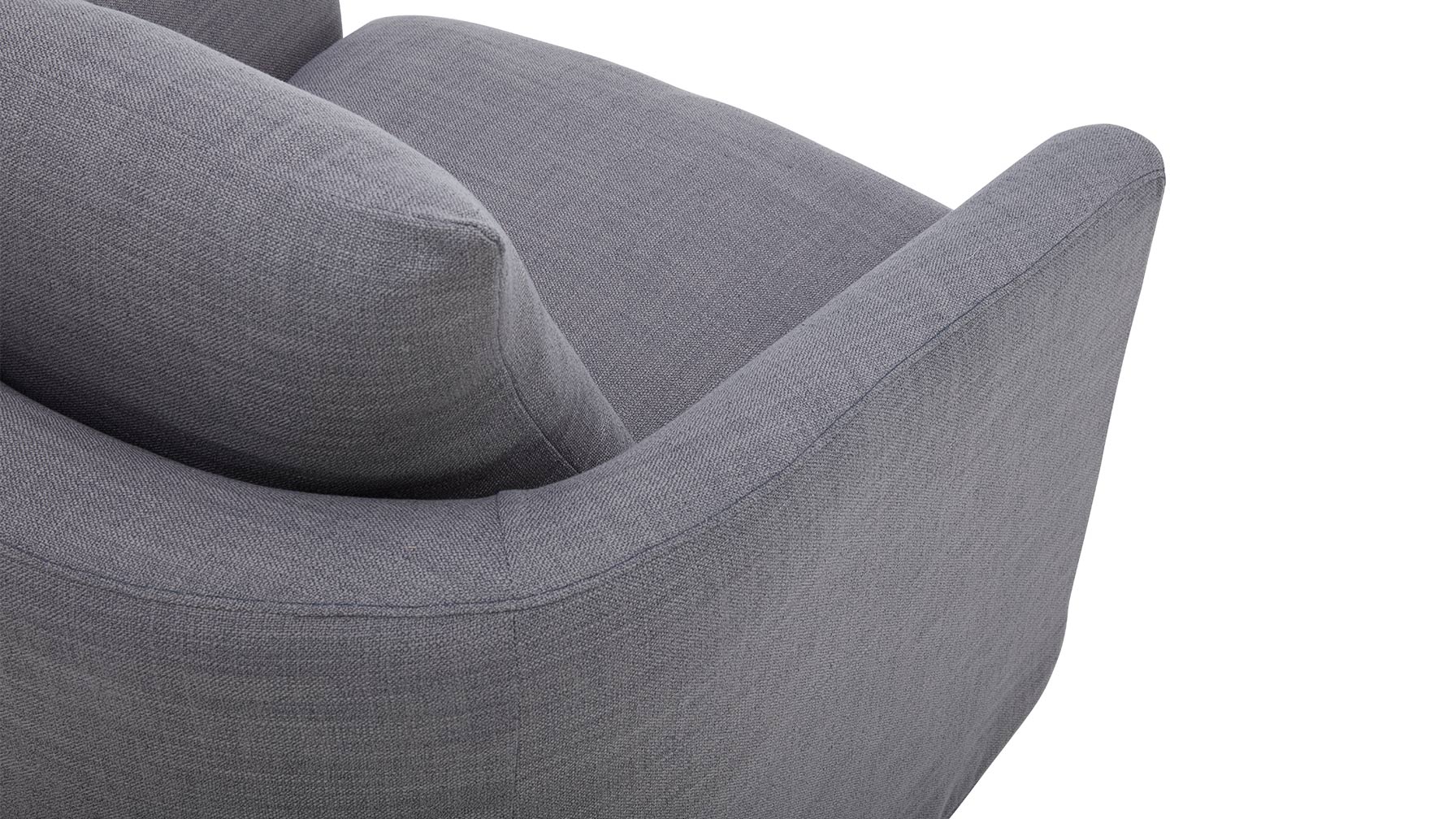 Sink In Swivel Lounge Chair, Slate