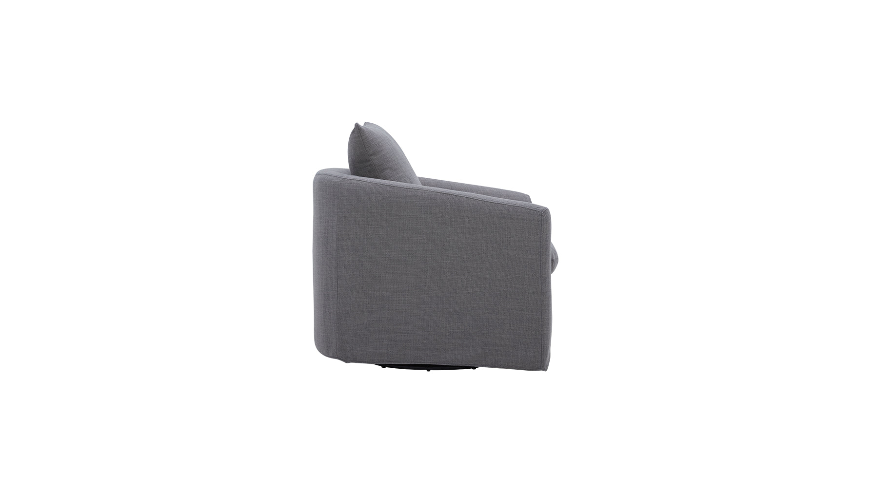 Sink In Swivel Lounge Chair, Slate