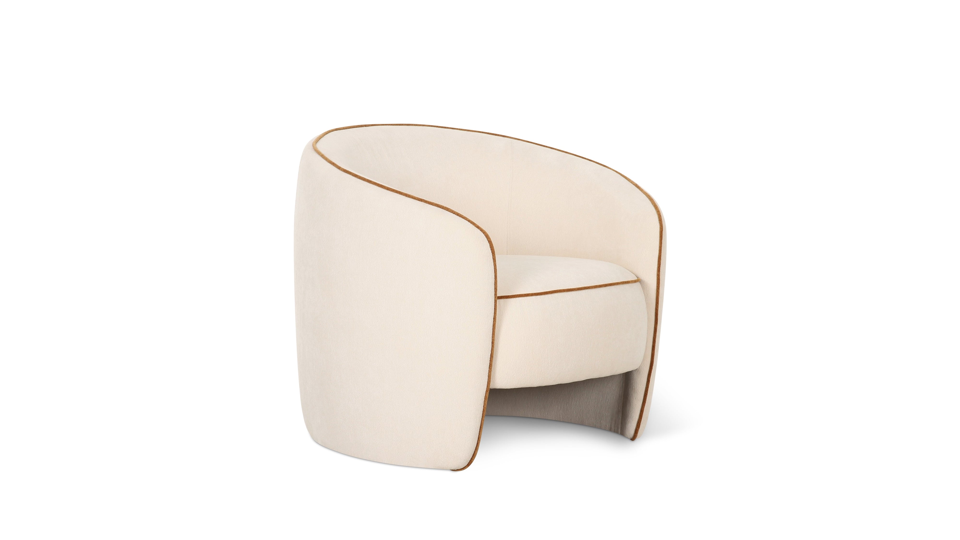 In the Groove Lounge Chair, Almond - Image 1