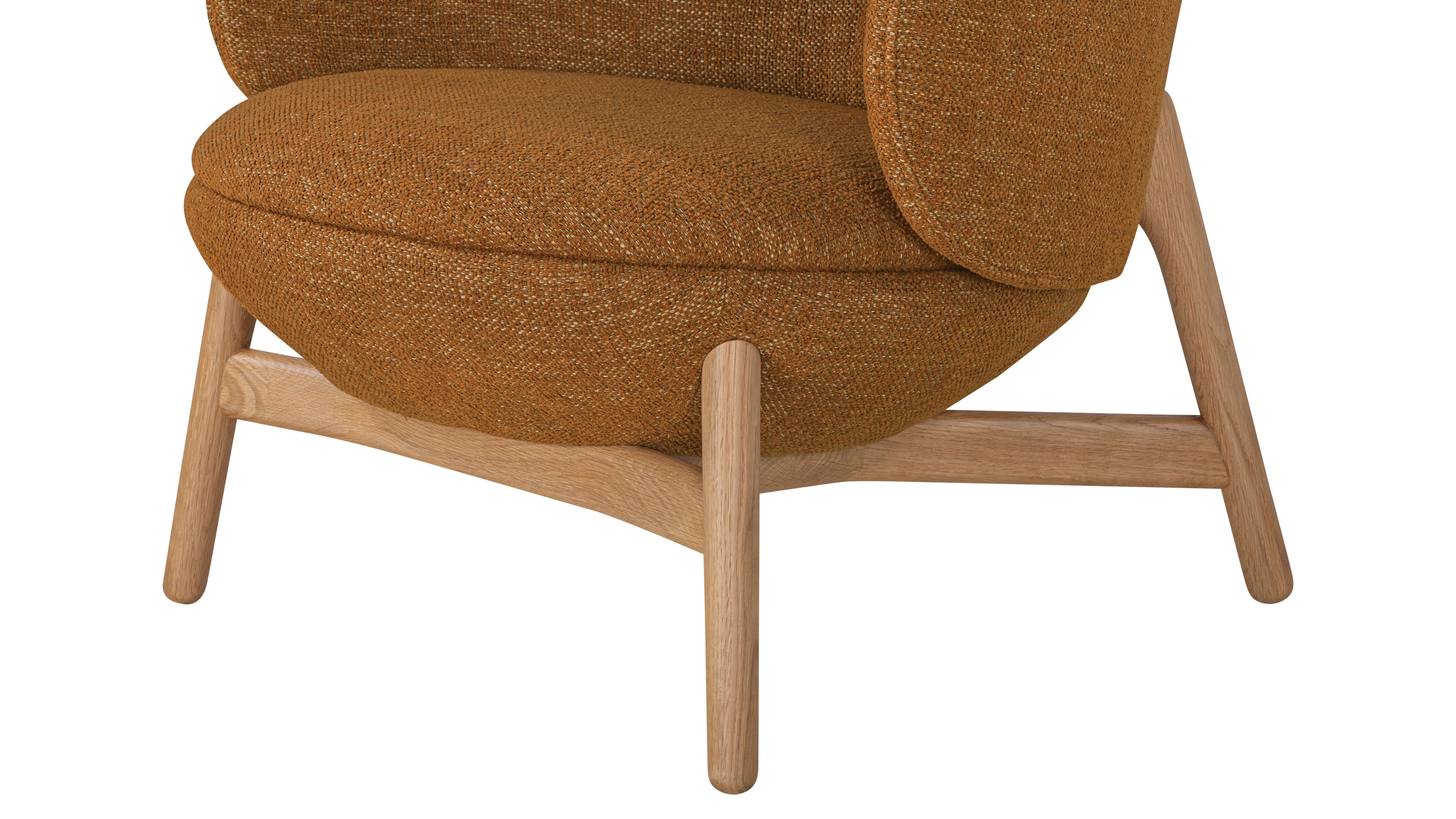 Happy Place Lounge Chair, Oak, Autumn