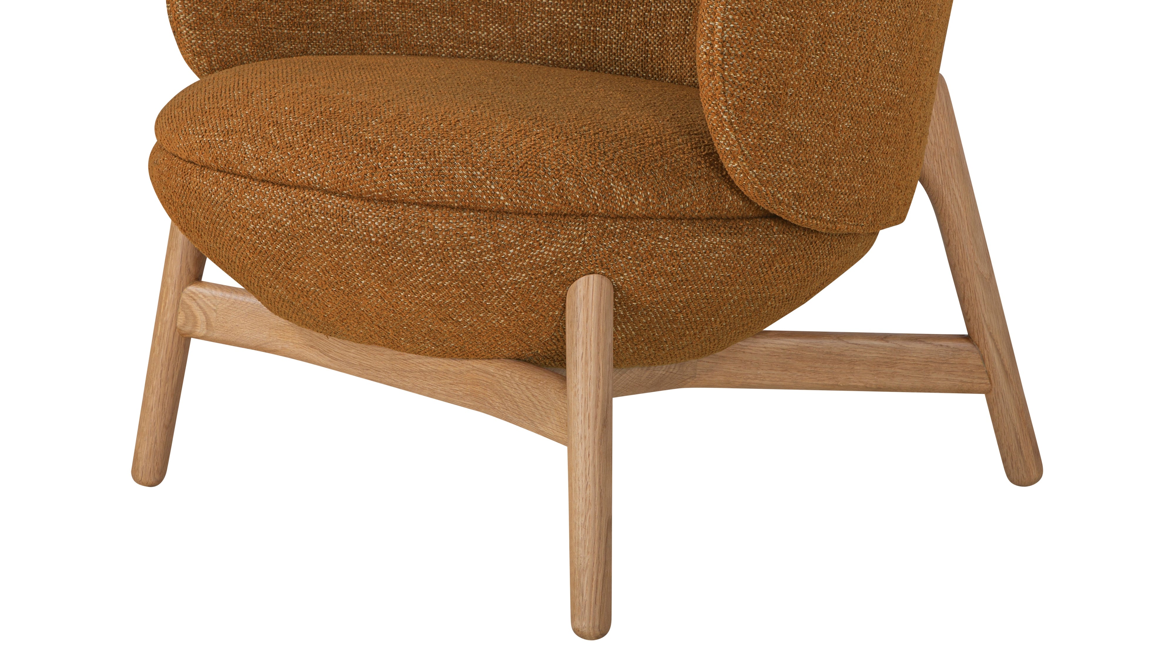 Happy Place Lounge Chair, Oak, Autumn