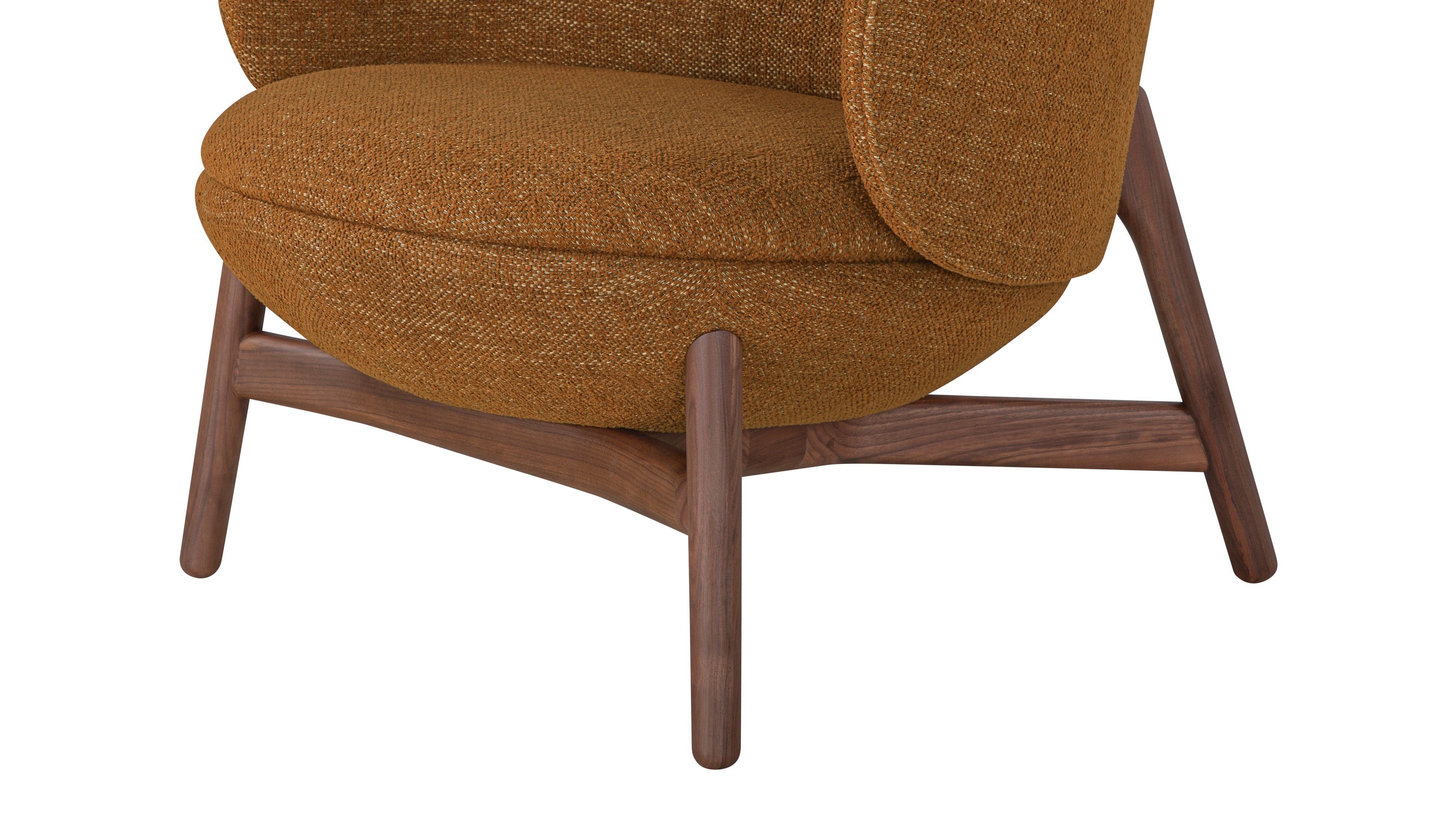 Happy Place Lounge Chair, Walnut, Autumn