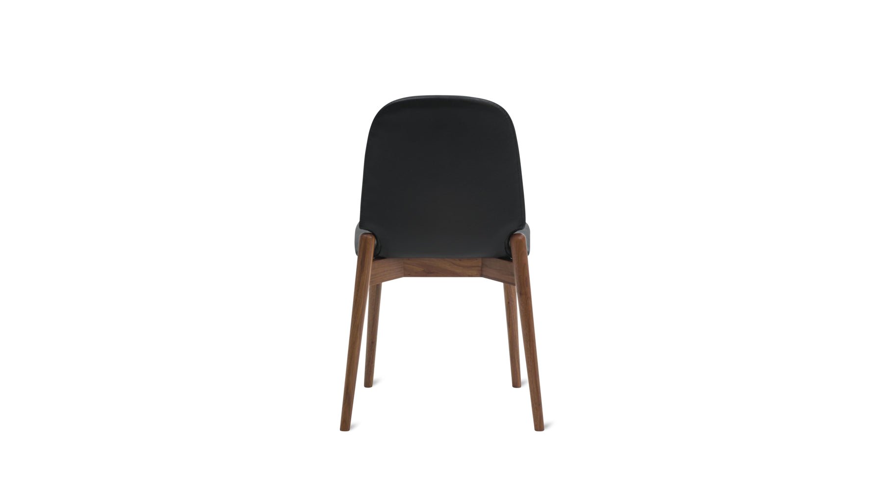 Dine In Dining Chair (Set of Two), Walnut/Black Leather - Sundays Company CanadaCHA-YC-001-003