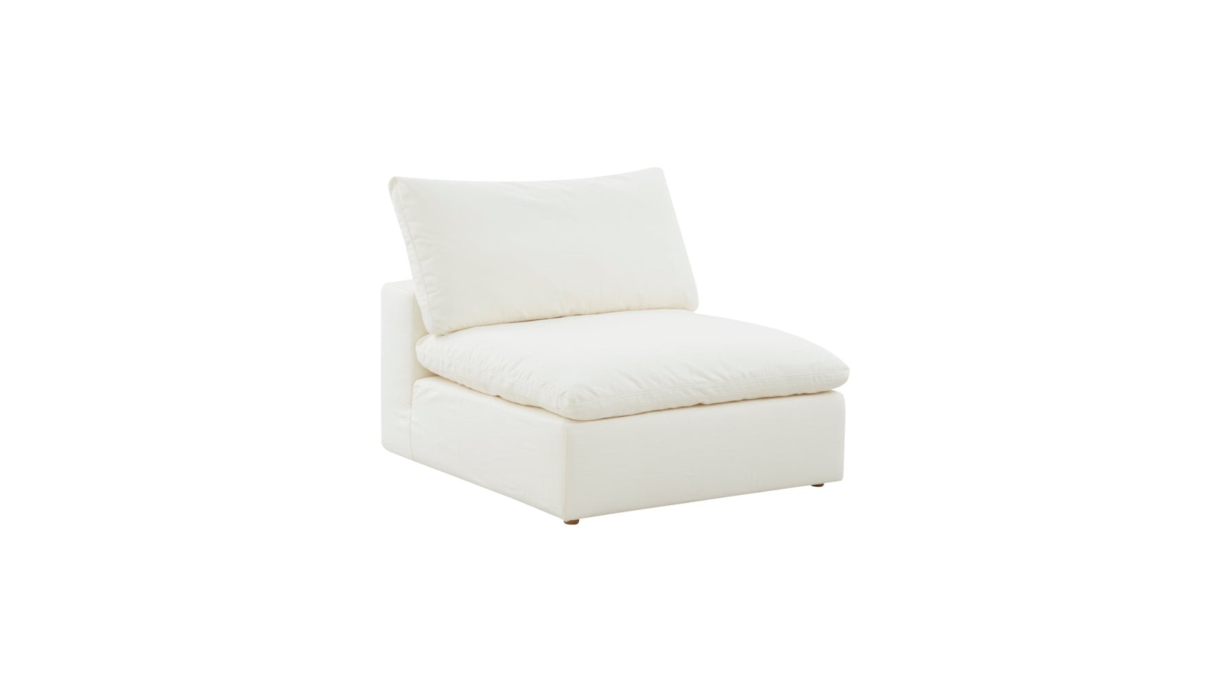 Movie Night™ Armless Chair, Standard, Cream Linen - Image 12