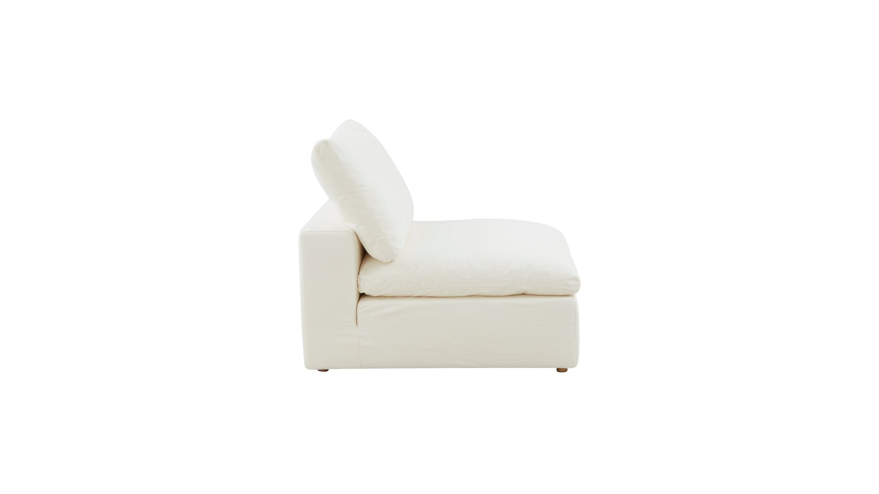 Movie Night™ Armless Chair, Standard, Cream Linen - Image 12