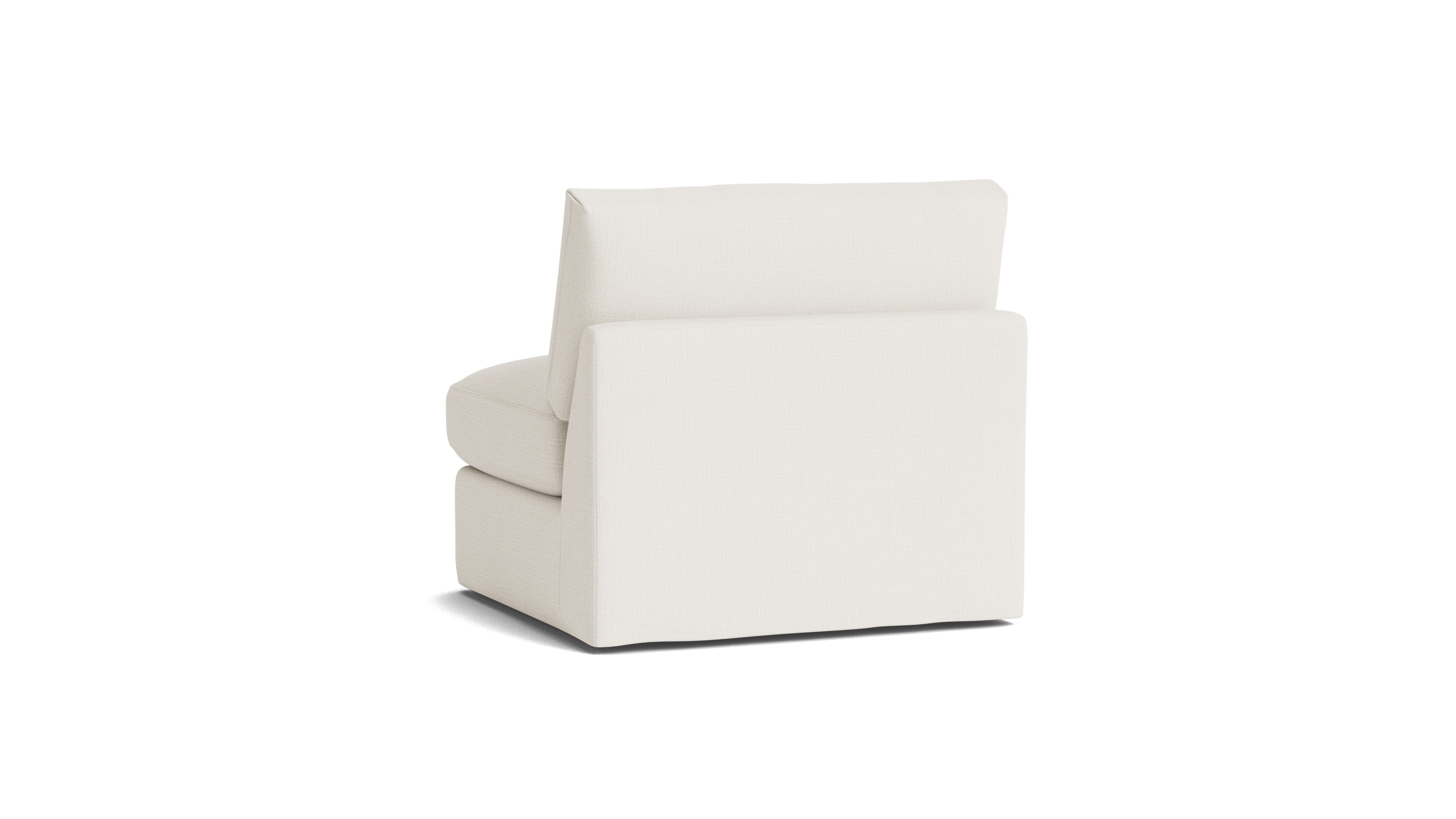 Get Together™ Armless Chair, Large, Cream Linen