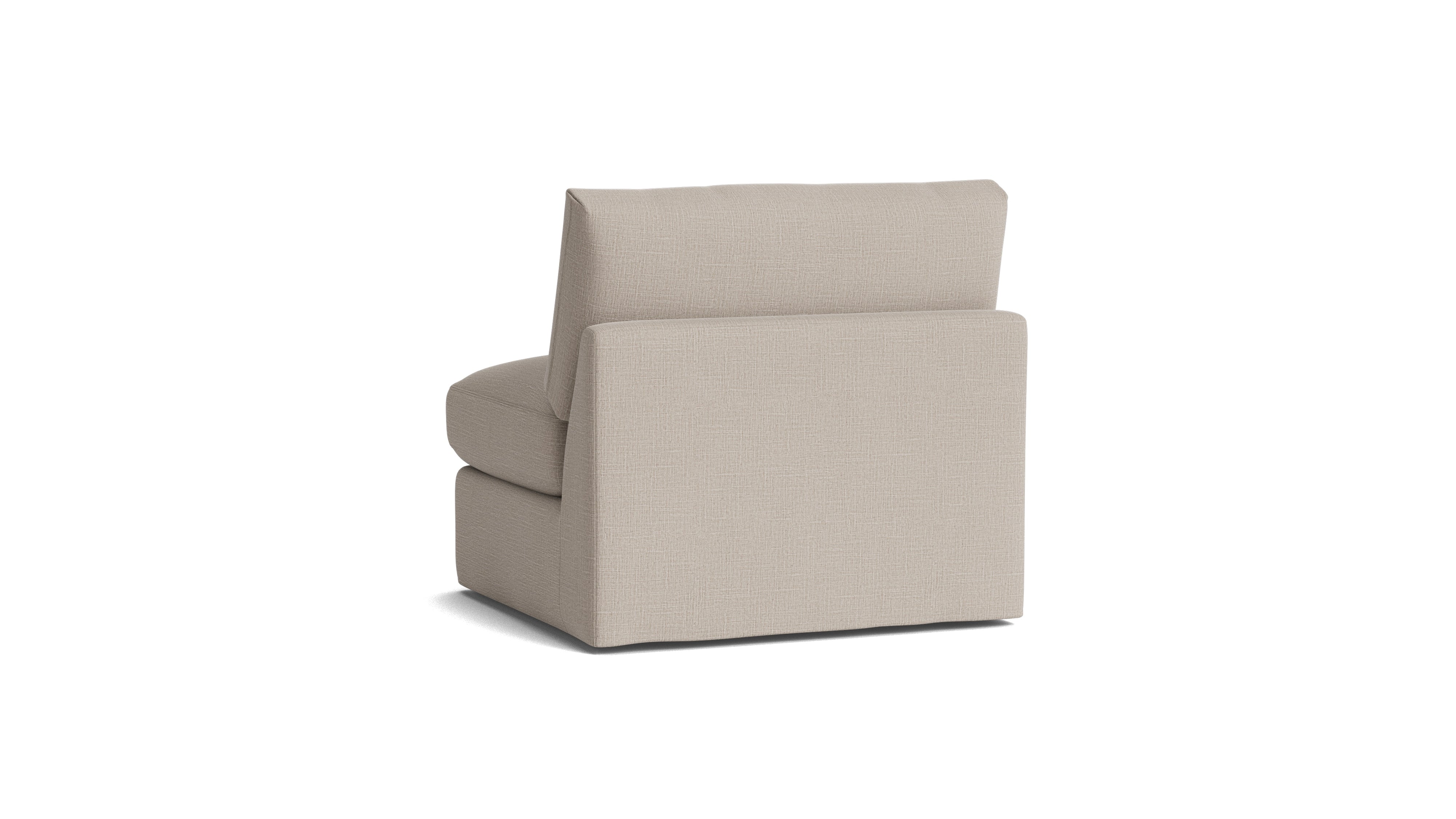 Get Together™ Armless Chair, Large, Light Pebble