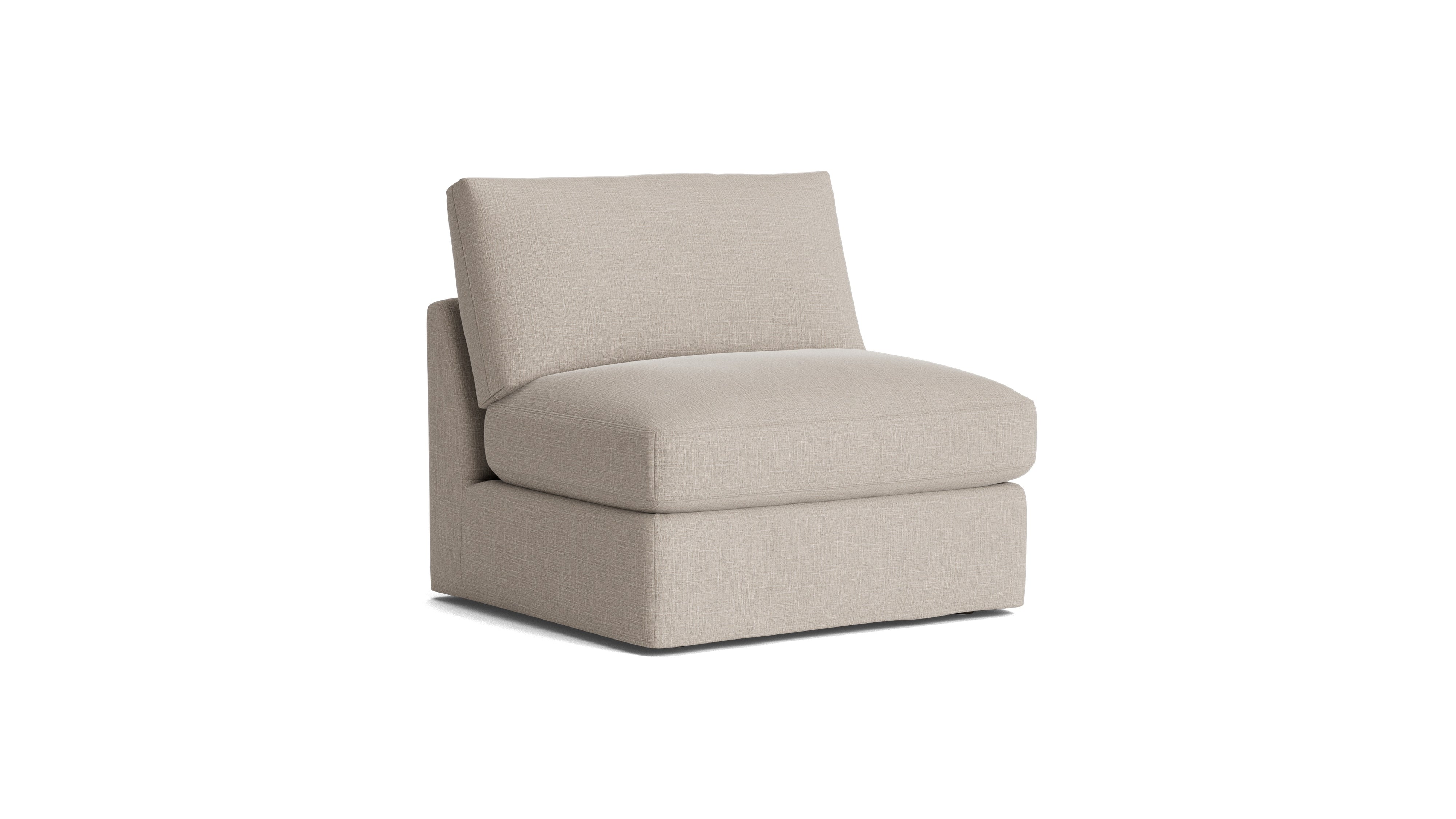 Get Together™ Armless Chair, Large, Light Pebble