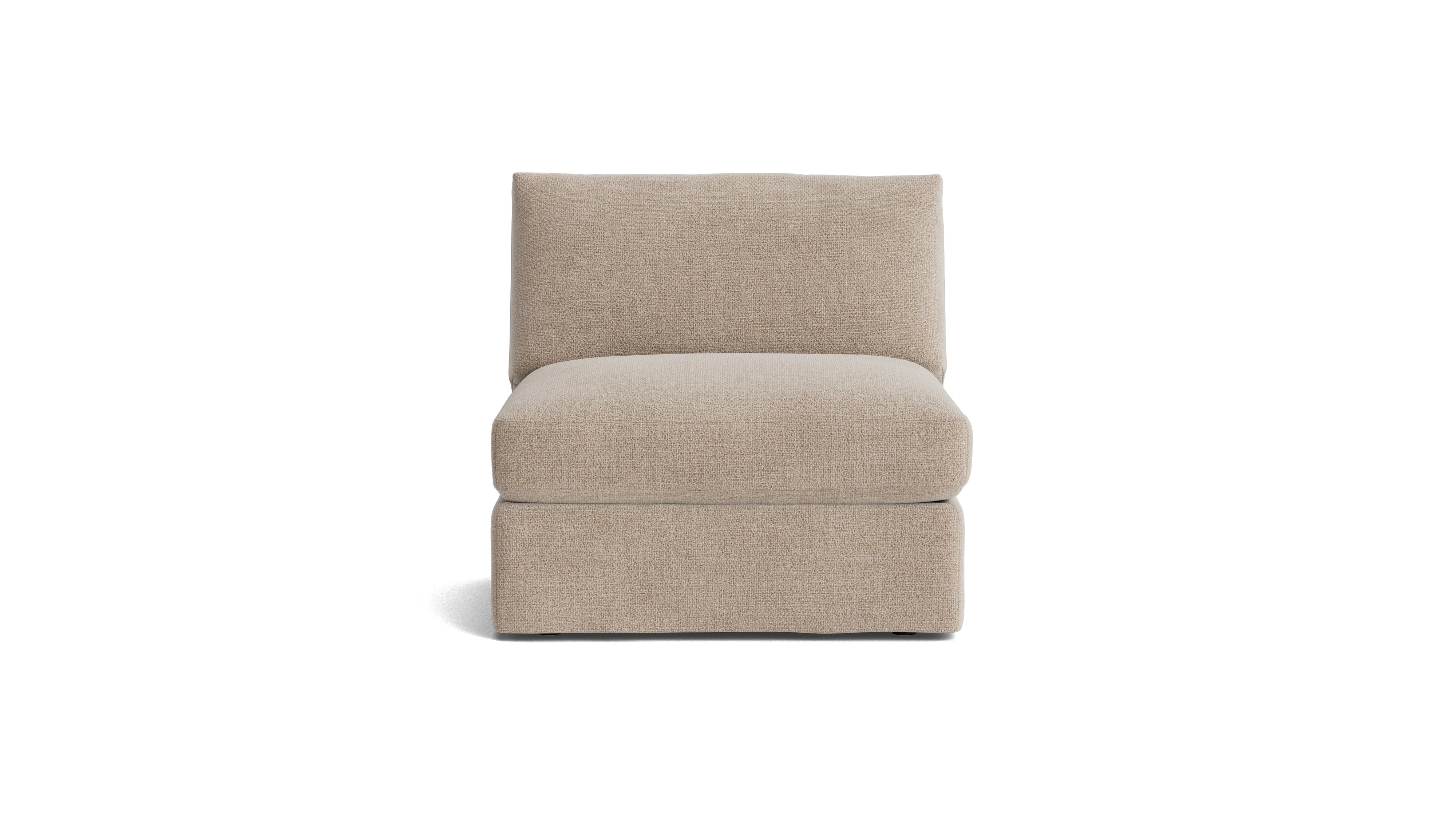 Get Together™ Armless Chair, Large, Champagne