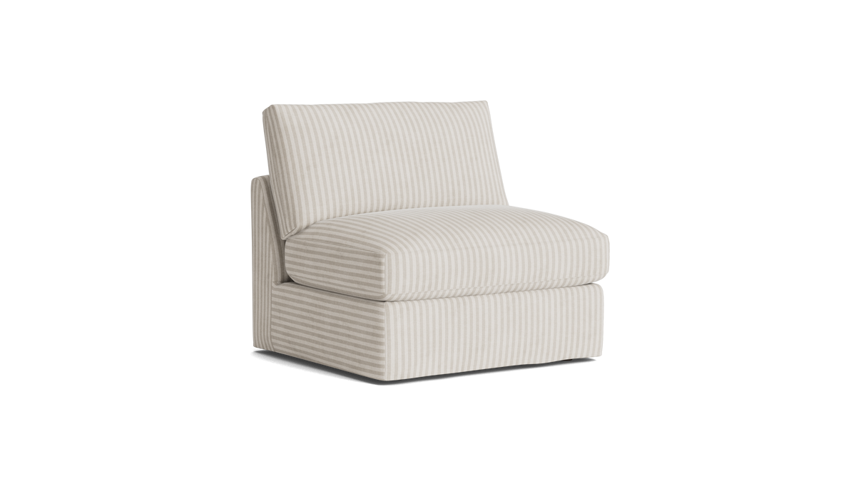 Get Together™ Armless Chair, Standard, Newport Stripe — alternate view
