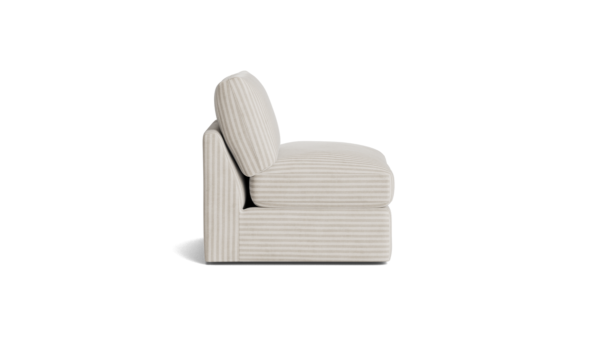 Get Together™ Armless Chair, Standard, Newport Stripe — alternate view