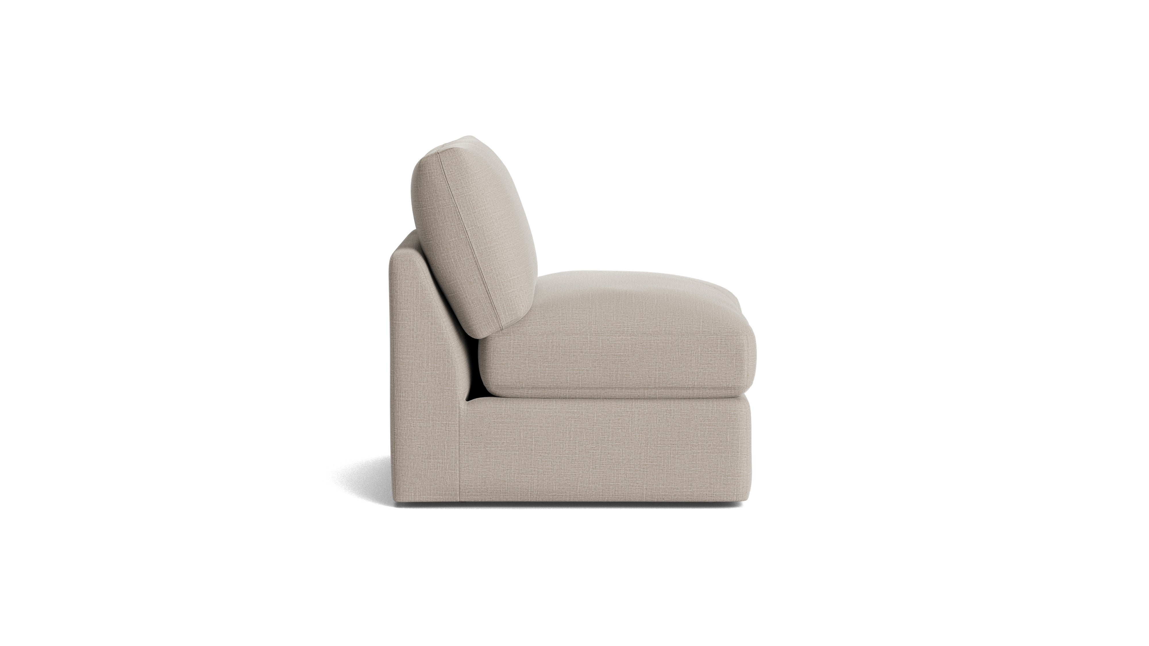 Get Together™ Armless Chair, Standard, Light Pebble