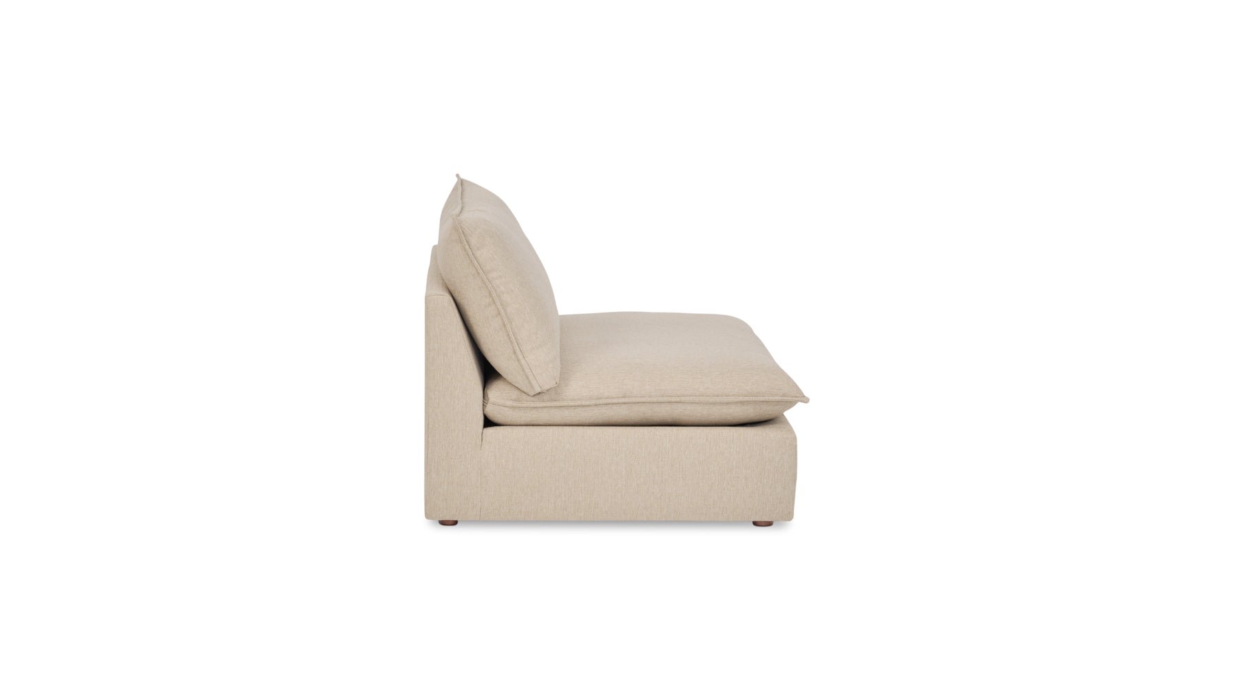 Chill Time Armless Chair, Biscuit