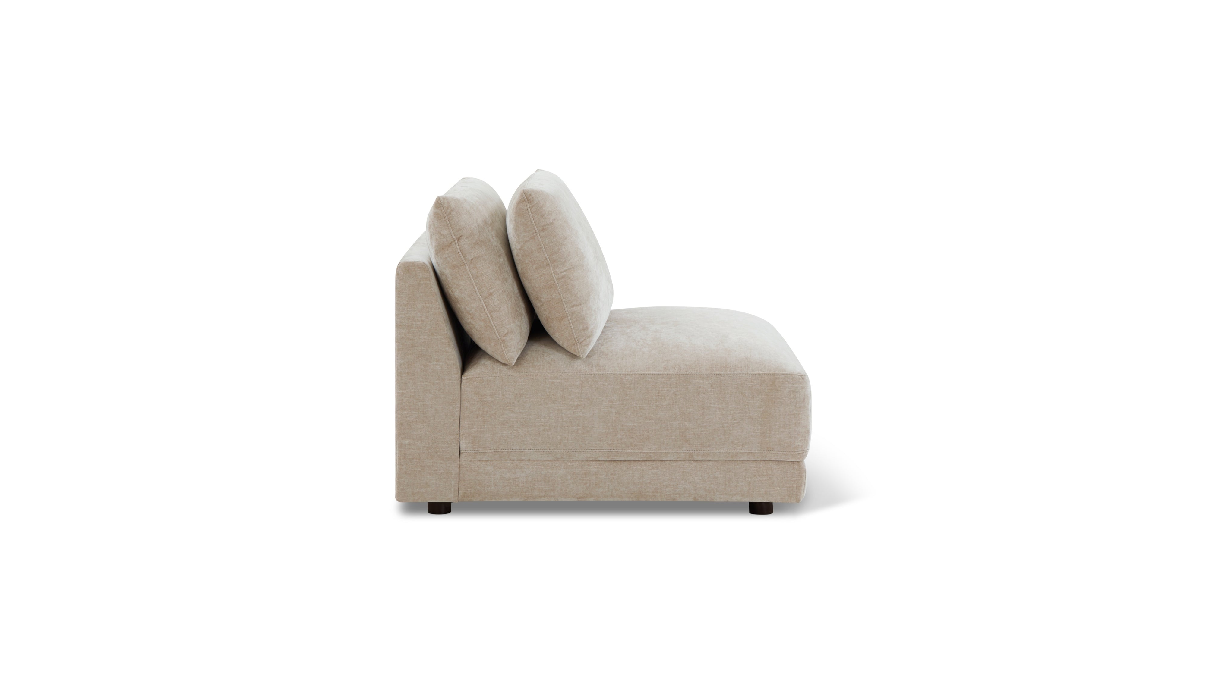 Soft Spot Armless Chair, Cashew