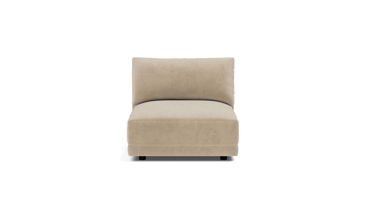 Soft Spot Armless Chair, Cashew