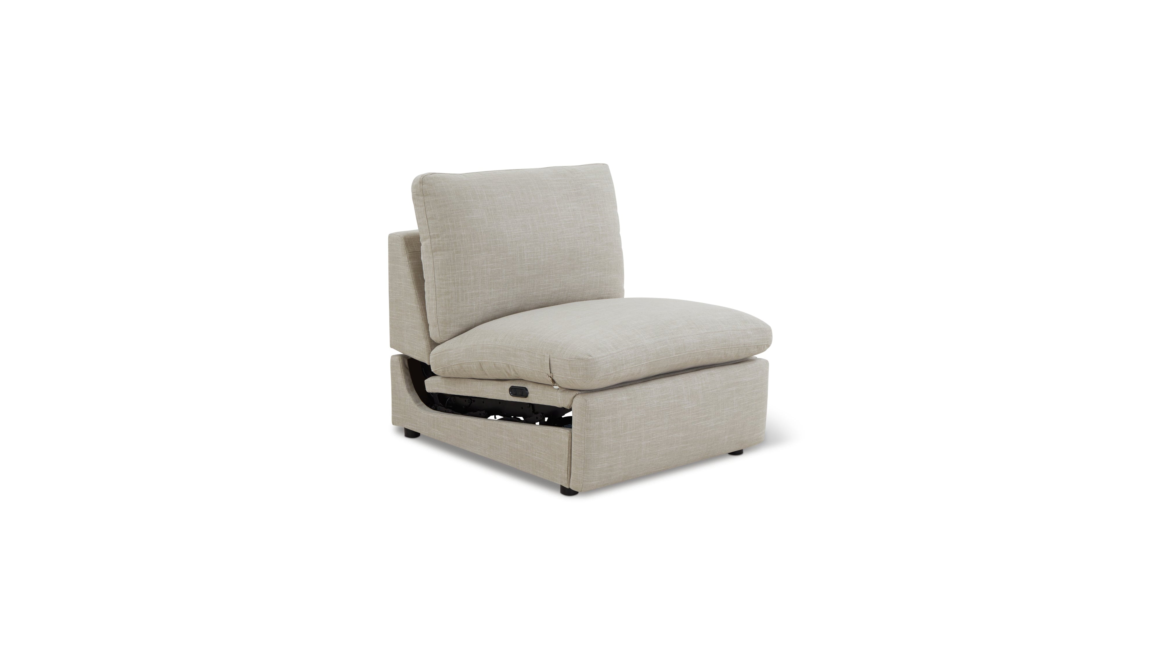 Lift Off Power Recliner Armless Chair, Light Pebble - Sundays Company CanadaCHA-YJ-016-029
