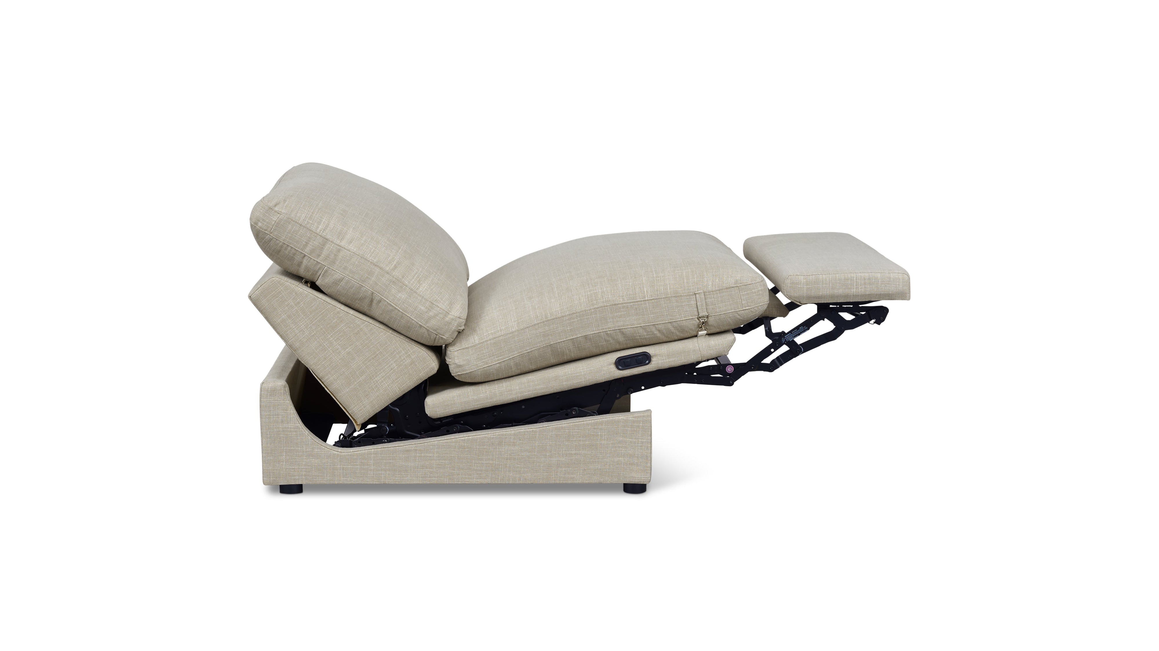 Lift Off Power Recliner Armless Chair, Light Pebble - Sundays Company CanadaCHA-YJ-016-029