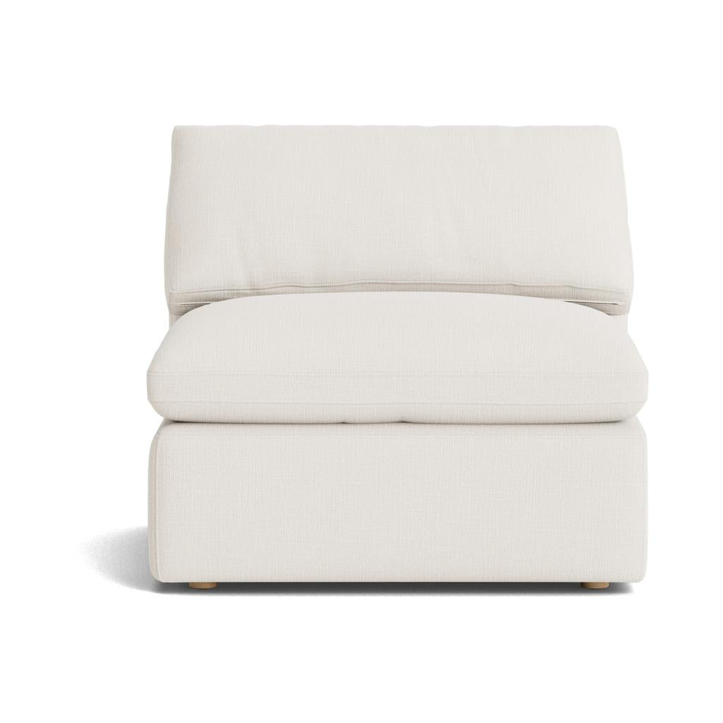 Movie Night™ Armless Chair, Large, Cream Linen