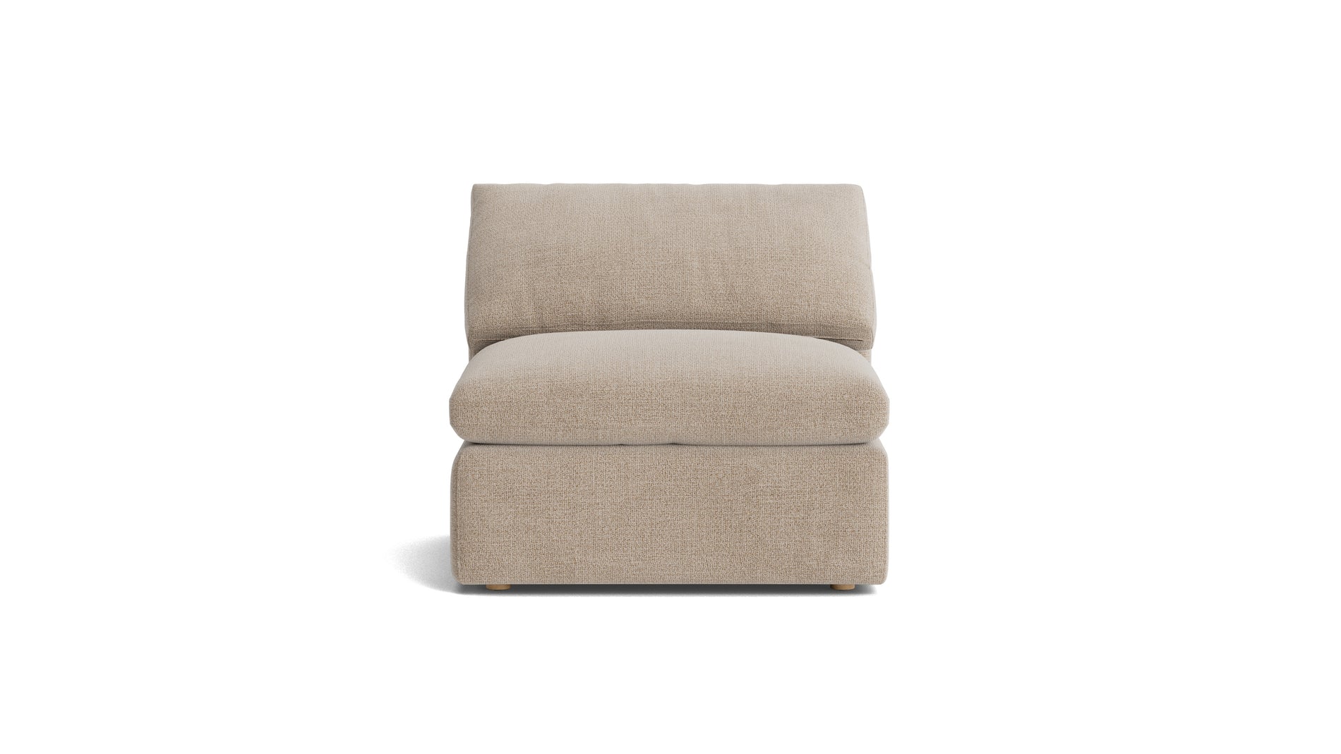 Movie Night™ Armless Chair, Large, Champagne_image