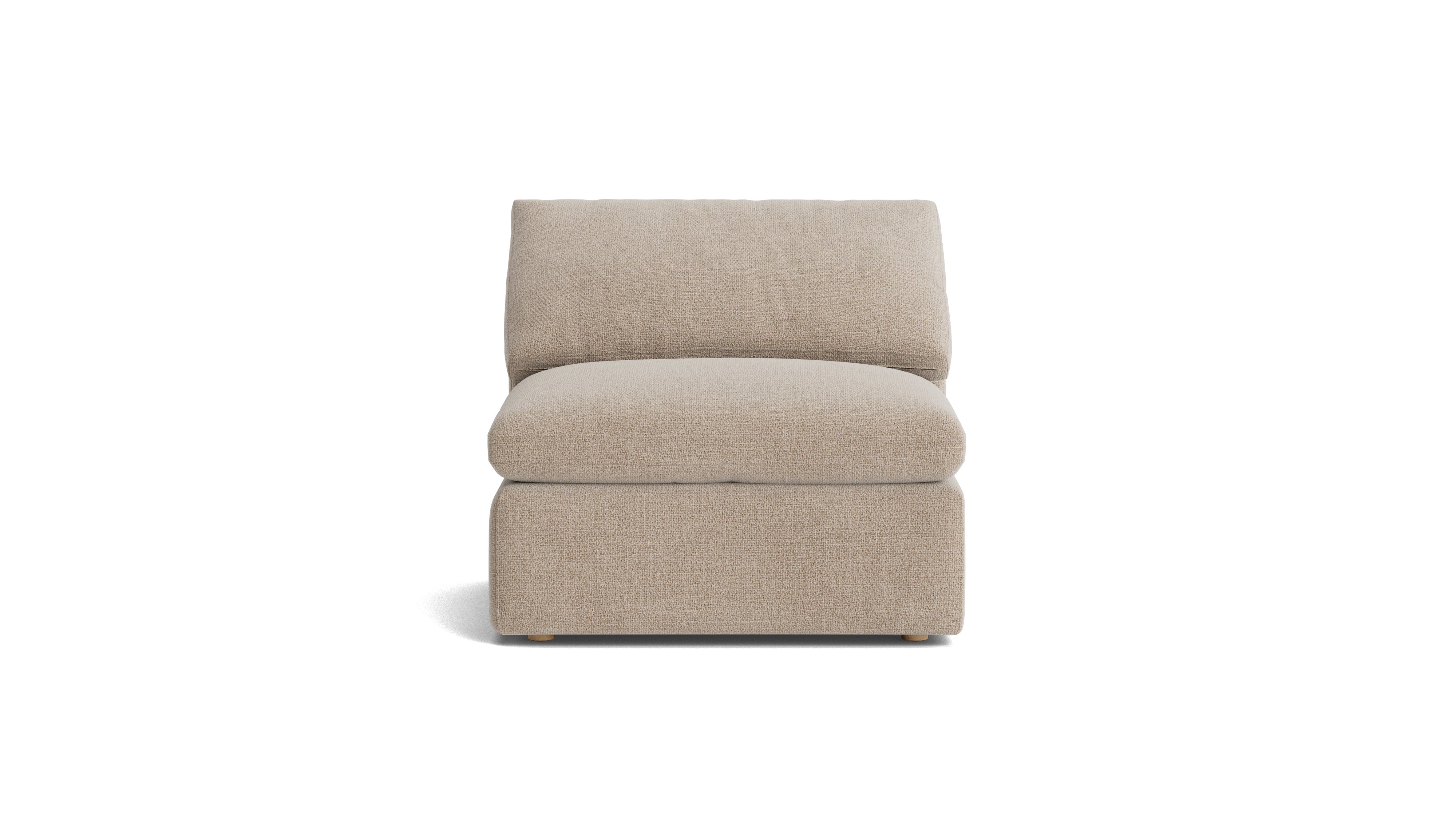 Movie Night™ Armless Chair, Large, Champagne