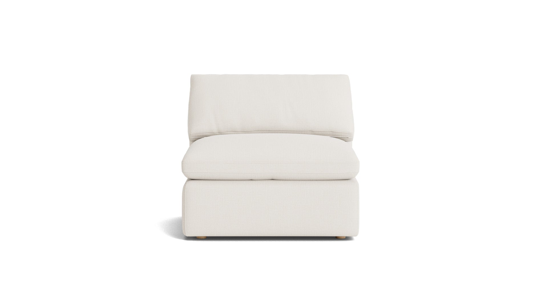 Movie Night™ Armless Chair, Standard, Cream Linen_image