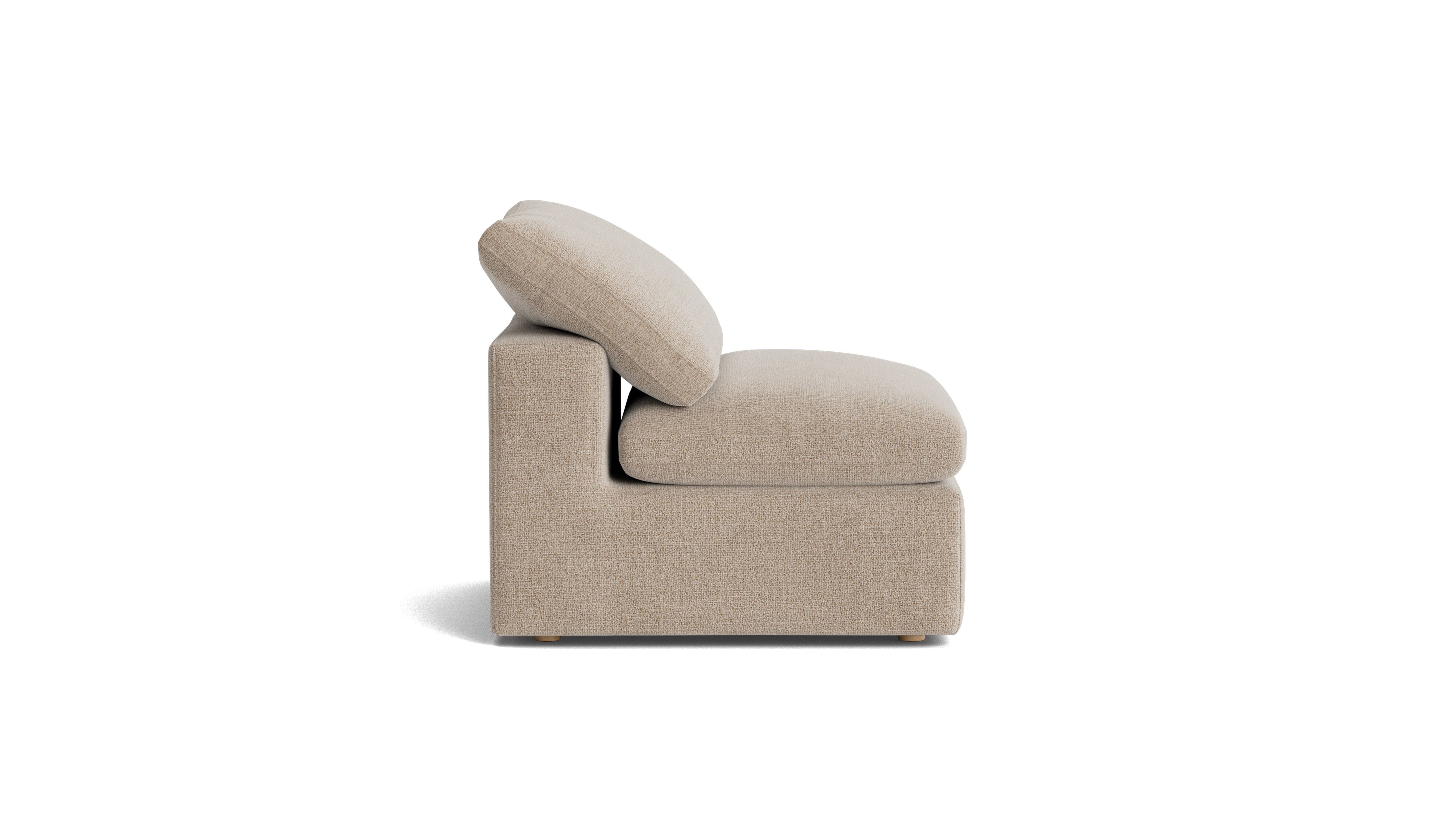 Movie Night™ Armless Chair, Standard, Champagne