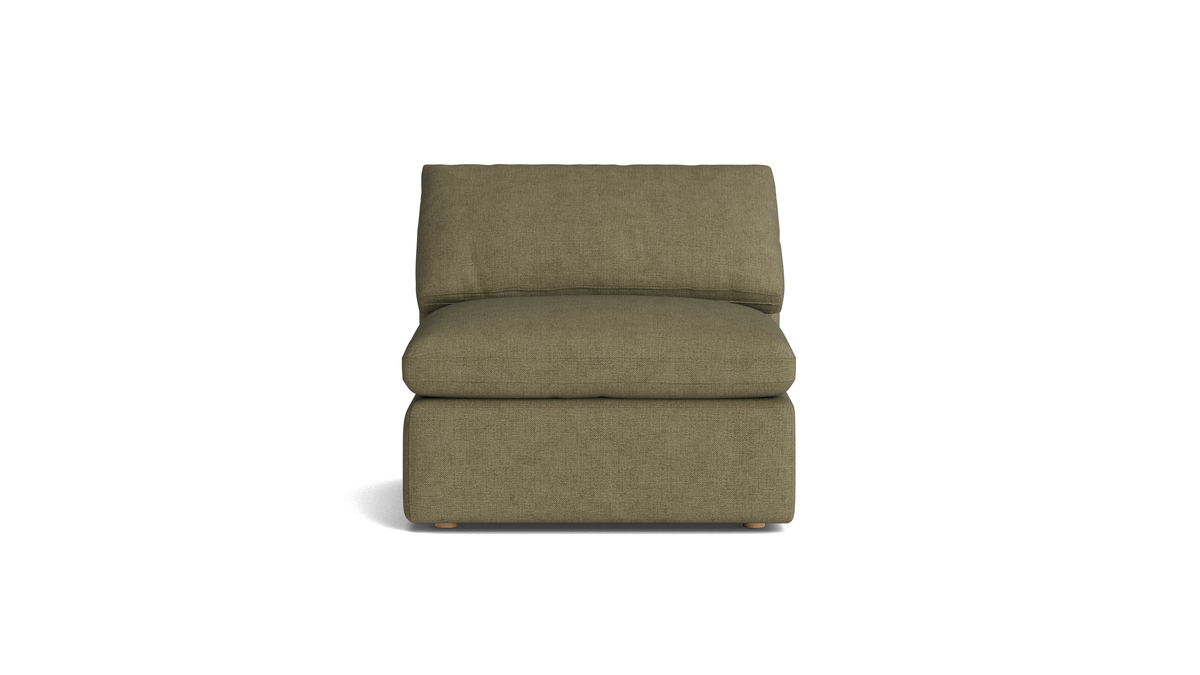 Slipcover - Movie Night™ Armless Chair, Large, Olive