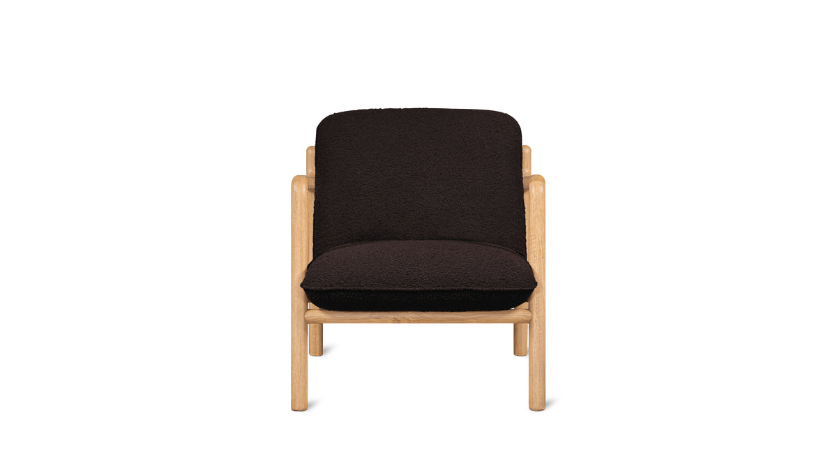 Good Mood Lounge Chair, Oak, Brownie
