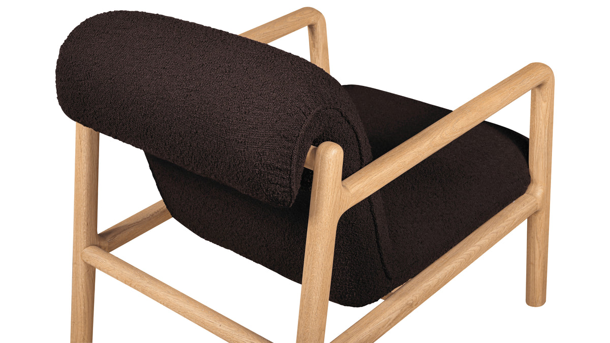 Good Mood Lounge Chair, Oak, Brownie