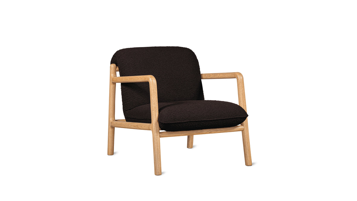 Good Mood Lounge Chair, Oak, Brownie