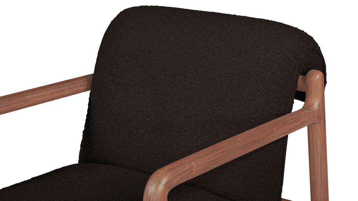 Good Mood Lounge Chair, Walnut, Brownie