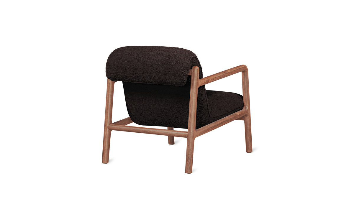 Good Mood Lounge Chair, Walnut, Brownie