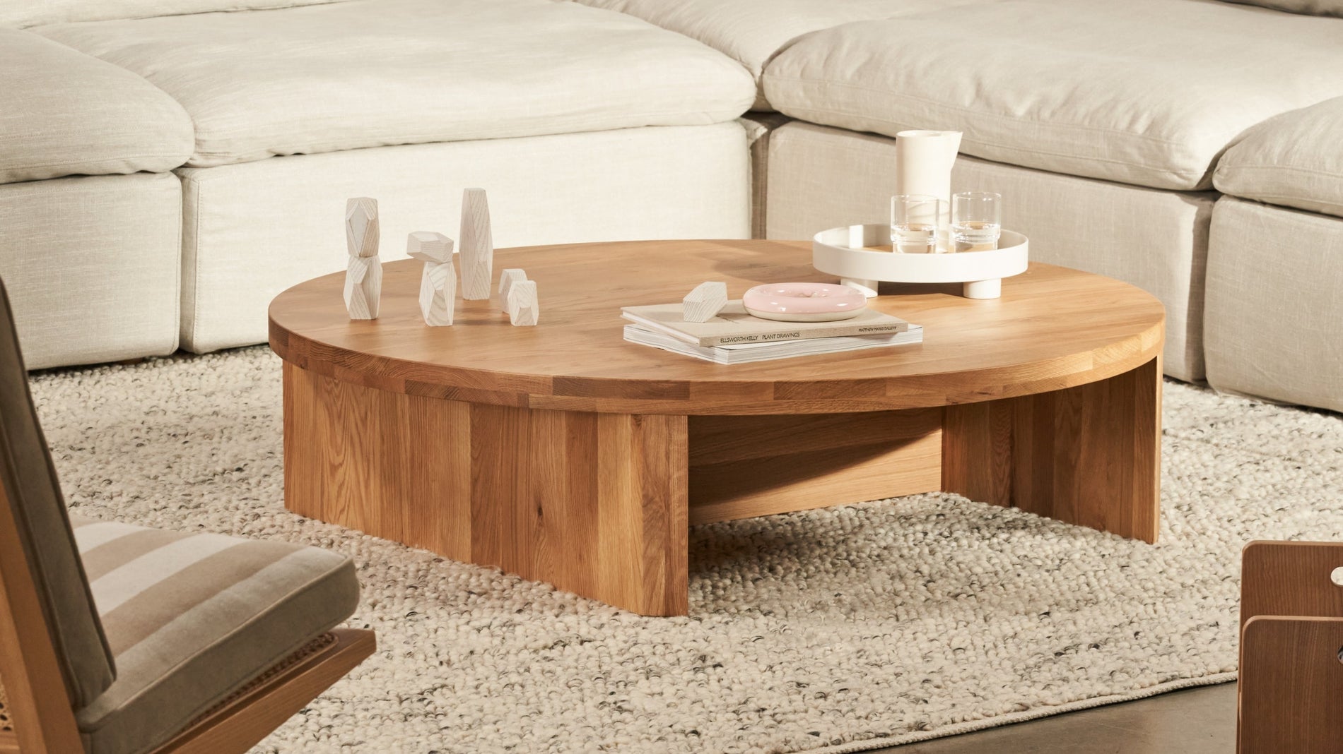 Field Coffee Table Round, White Oak_image