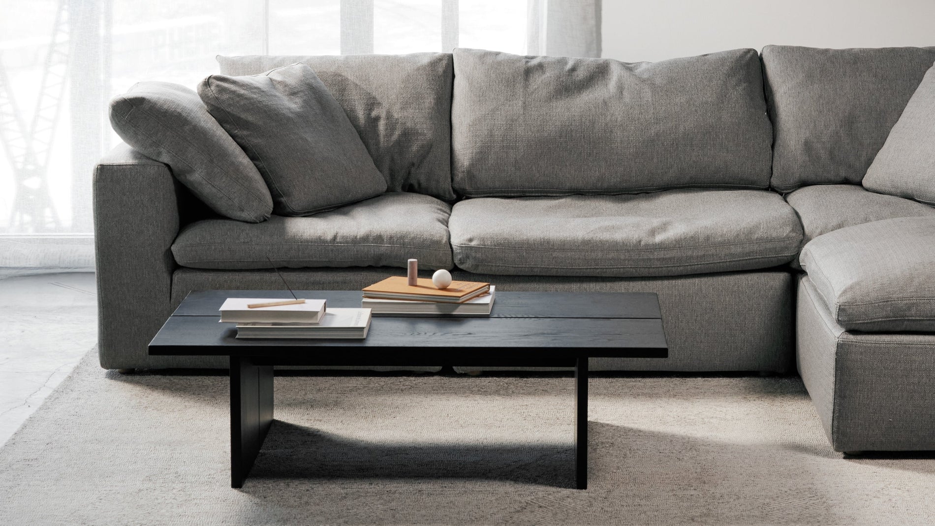 Plane Coffee Table, Black Oak_image