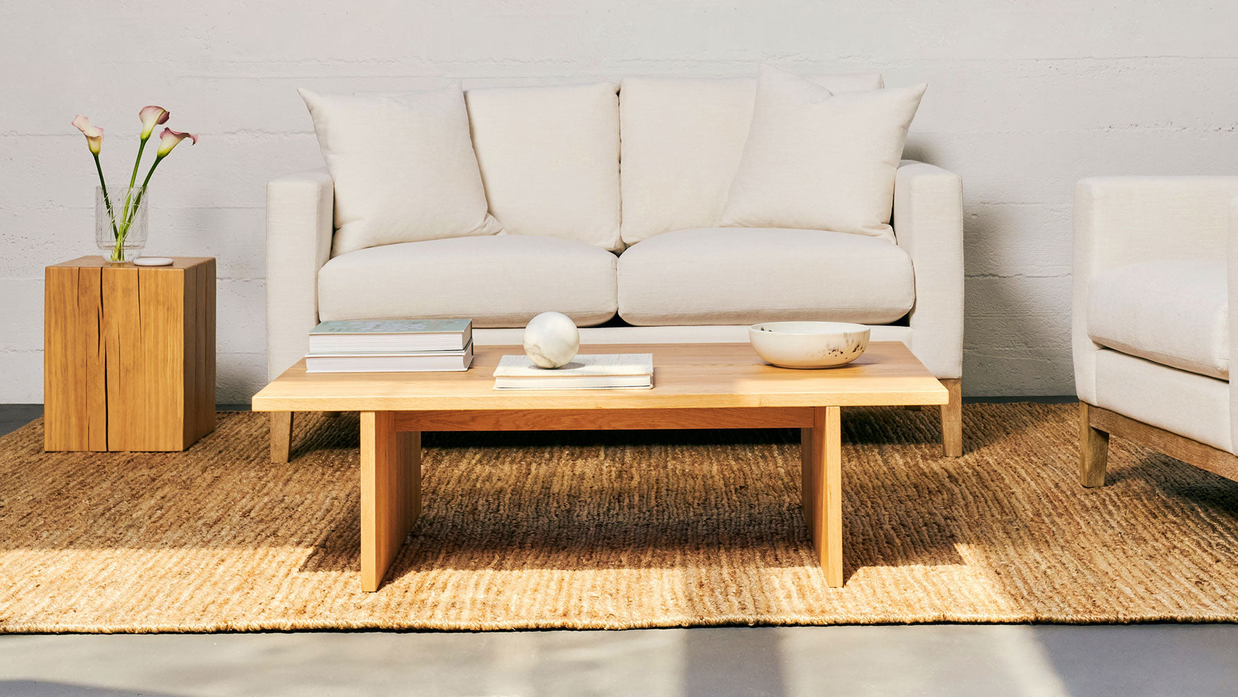 Plane Coffee Table, White Oak - Image 2