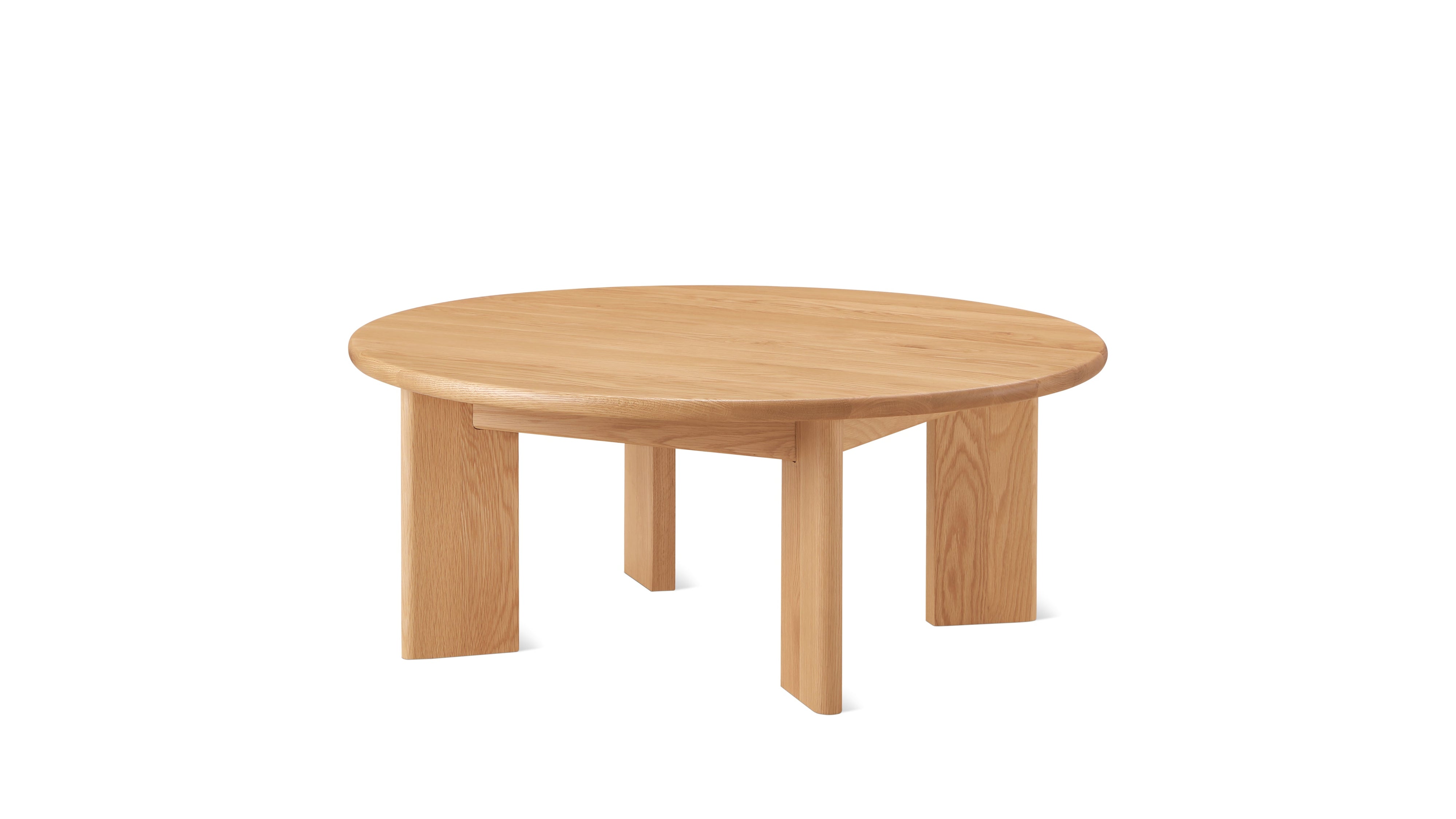 Frame Round Coffee Table, Regular, Oak - Image 1