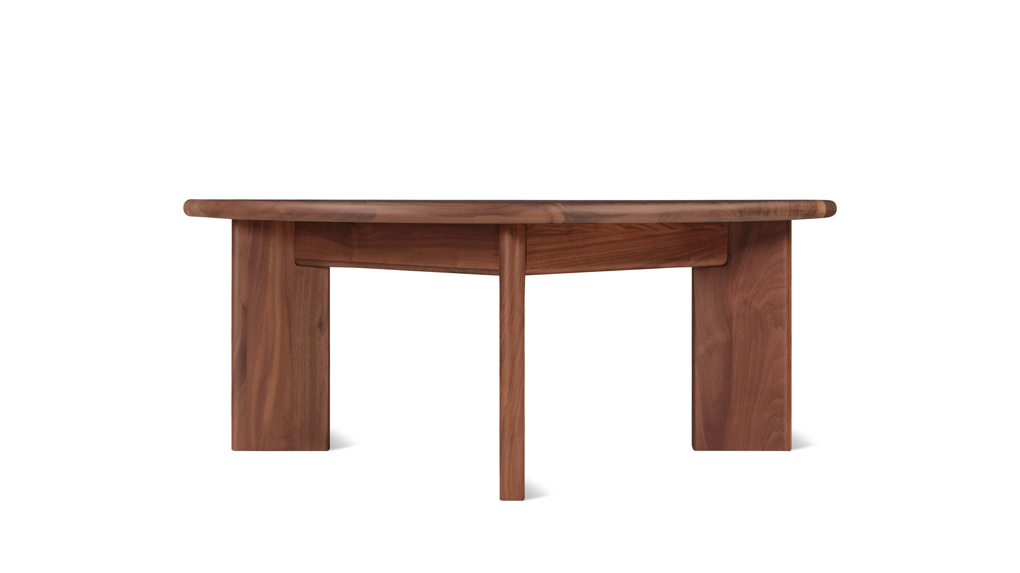 Frame Round Coffee Table, Regular, American Walnut