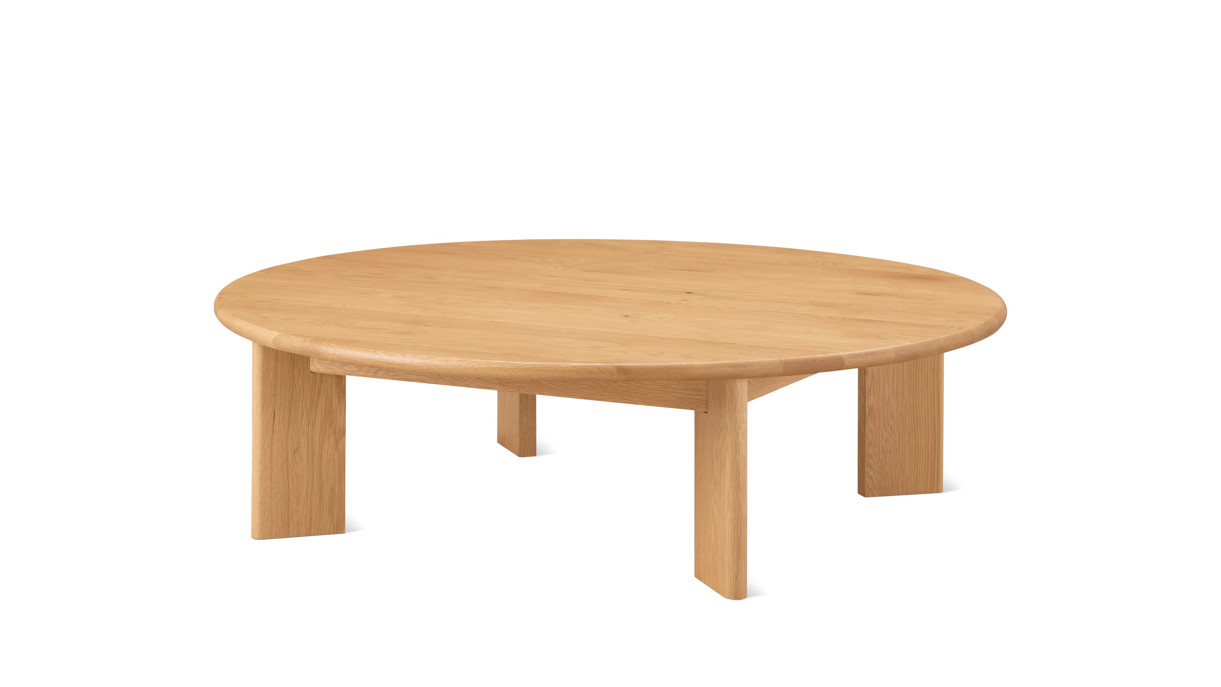 Frame Round Coffee Table, Large, Oak - Image 1