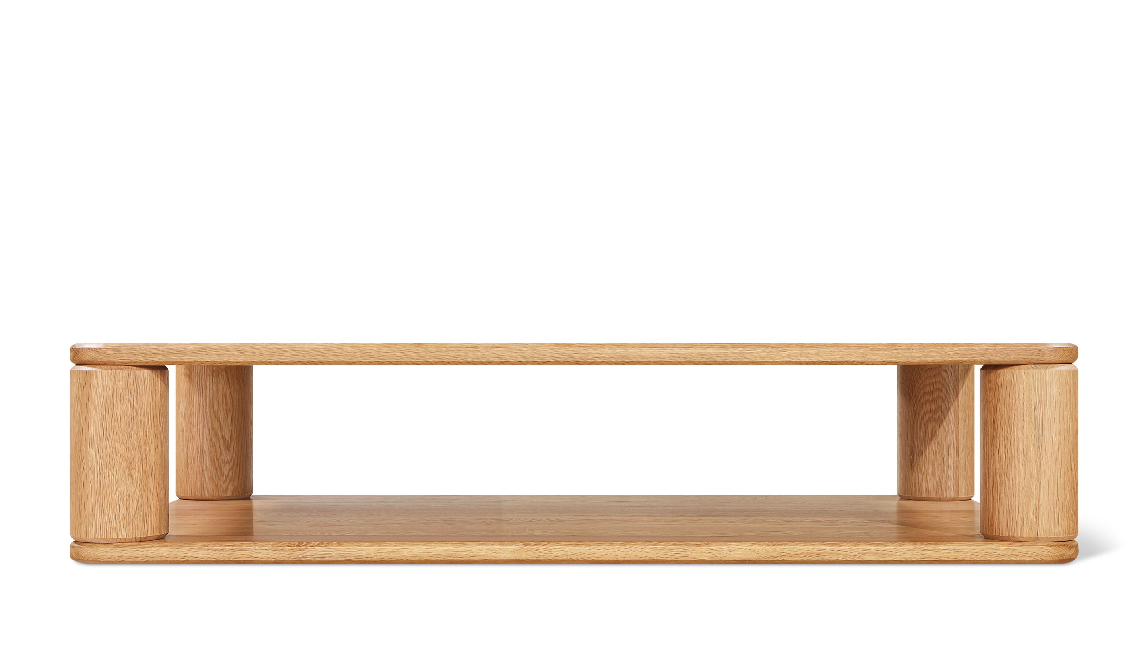 Double Feature Coffee Table, Large, Oak