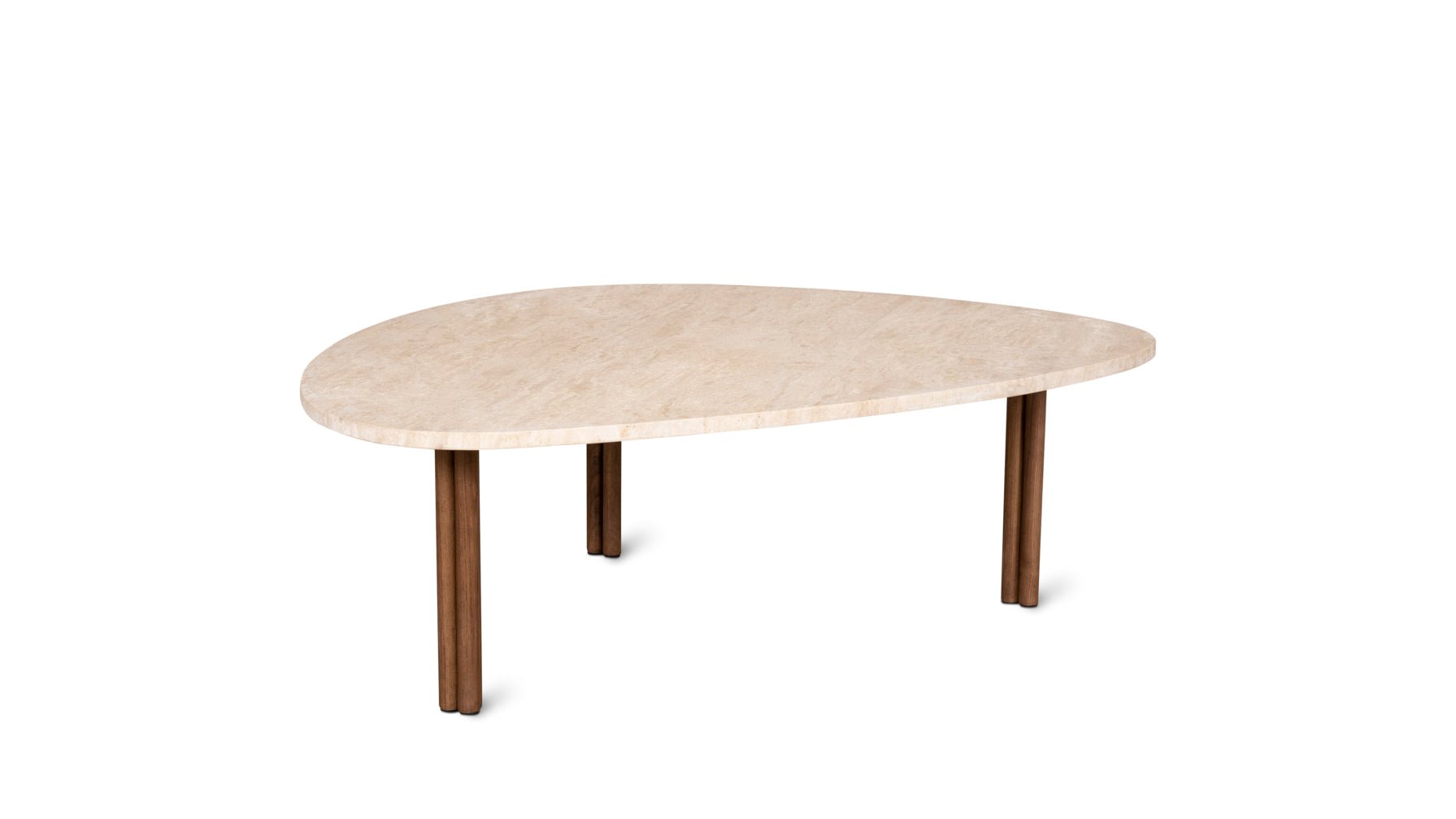 Better Together Coffee Table, Travertine/Stained Walnut_image