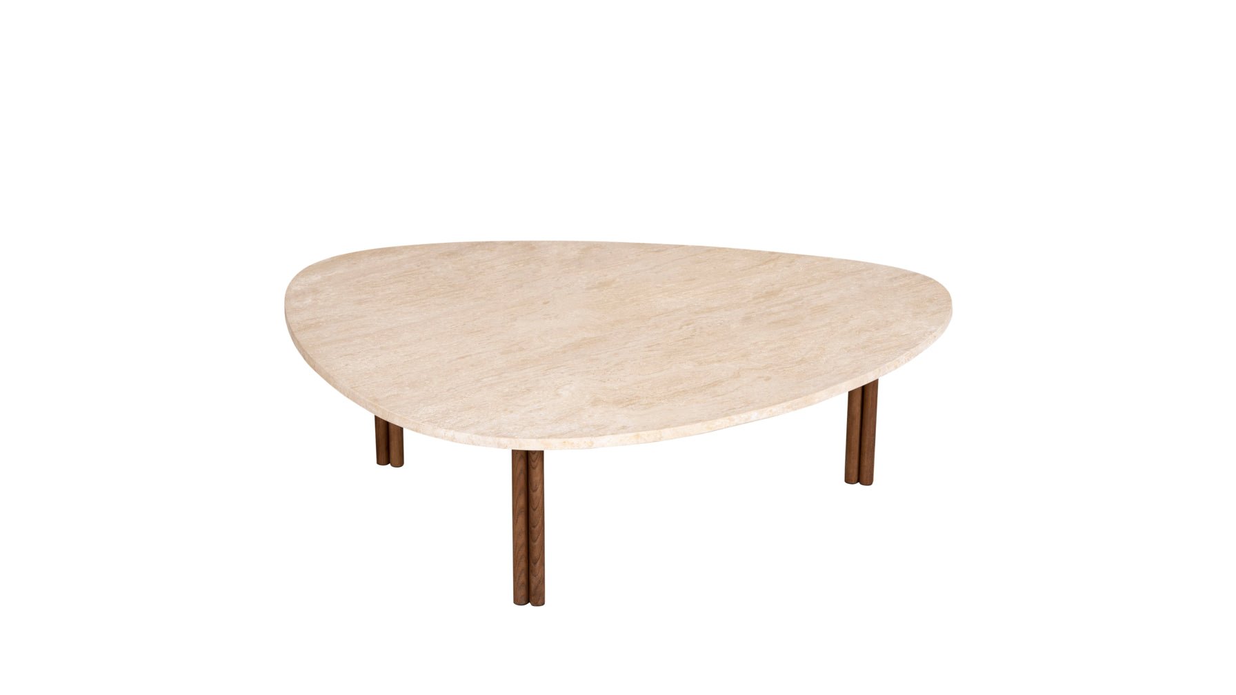 Better Together Coffee Table, Large, Travertine/Stained Walnut - Image 12