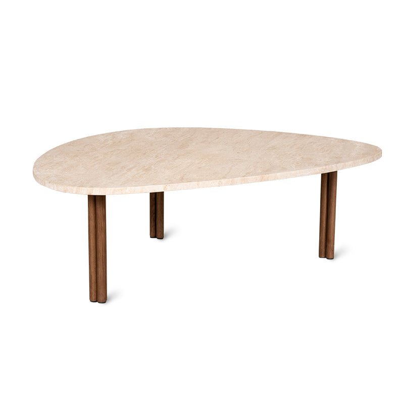 Better Together Coffee Table, Large, Travertine/Stained Walnut - Image 9